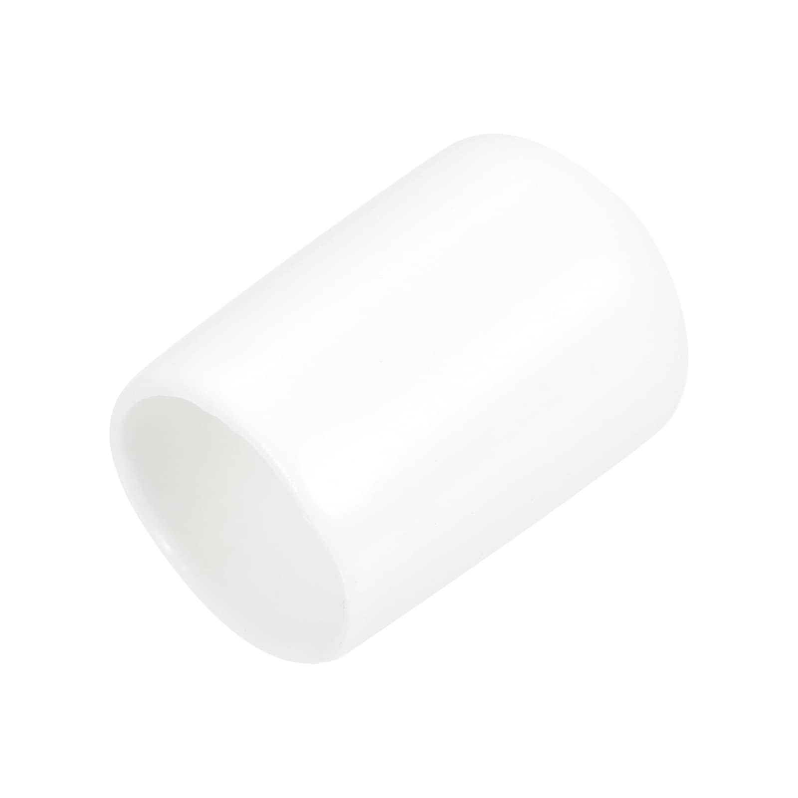 Unique Bargains 15pcs Rubber End Caps 13mm ID Vinyl Round End Cap Cover Screw Thread Protectors White