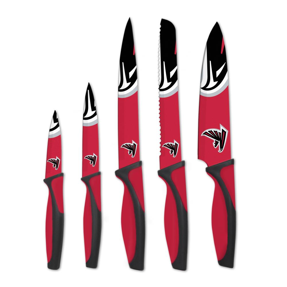 The Sports Vault KKNFL02 Atlanta Falcons 5 -Piece Knife Set