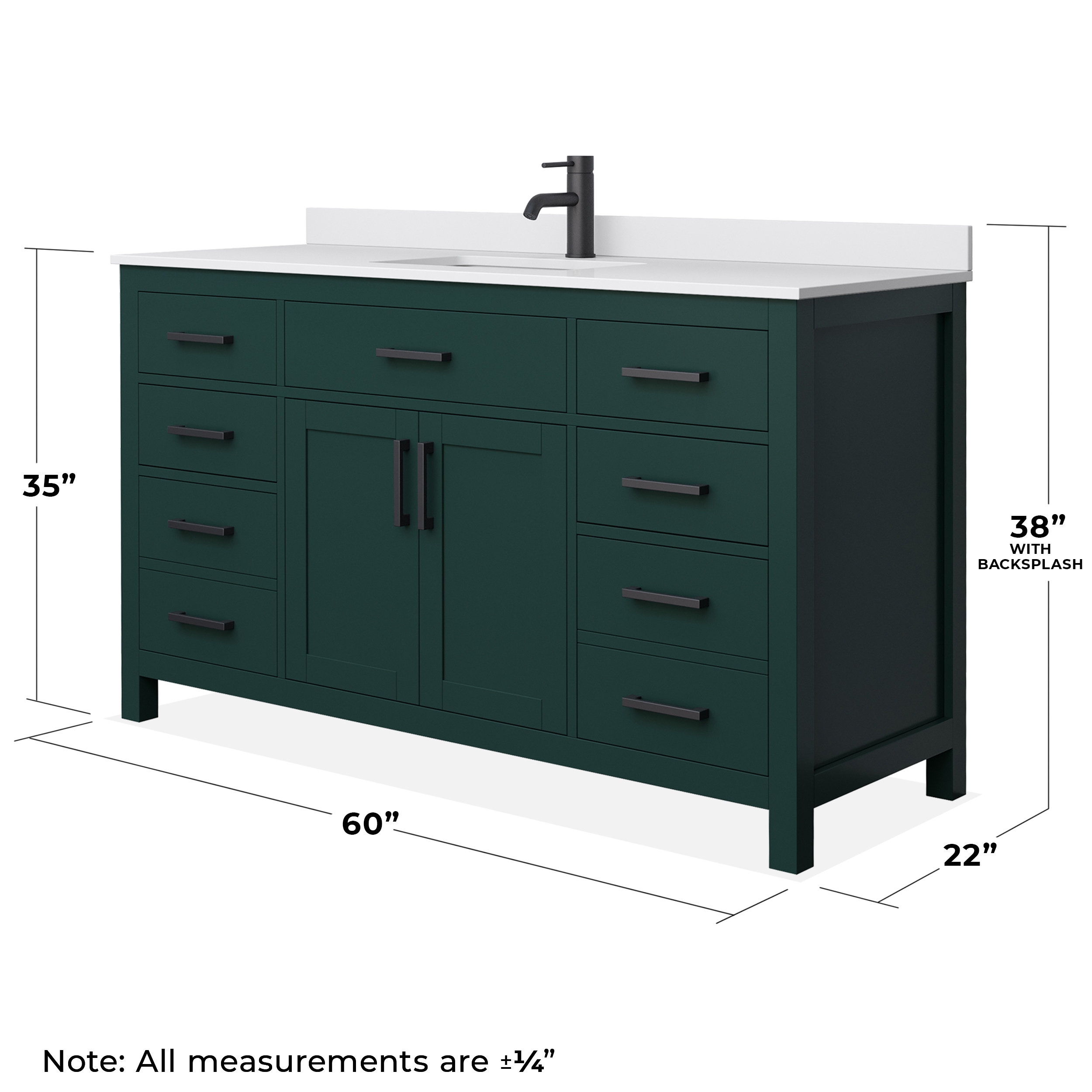 Wyndham Collection WCG242460SGKWCUNSMXX Bath-Vanity-Combo - View #5
