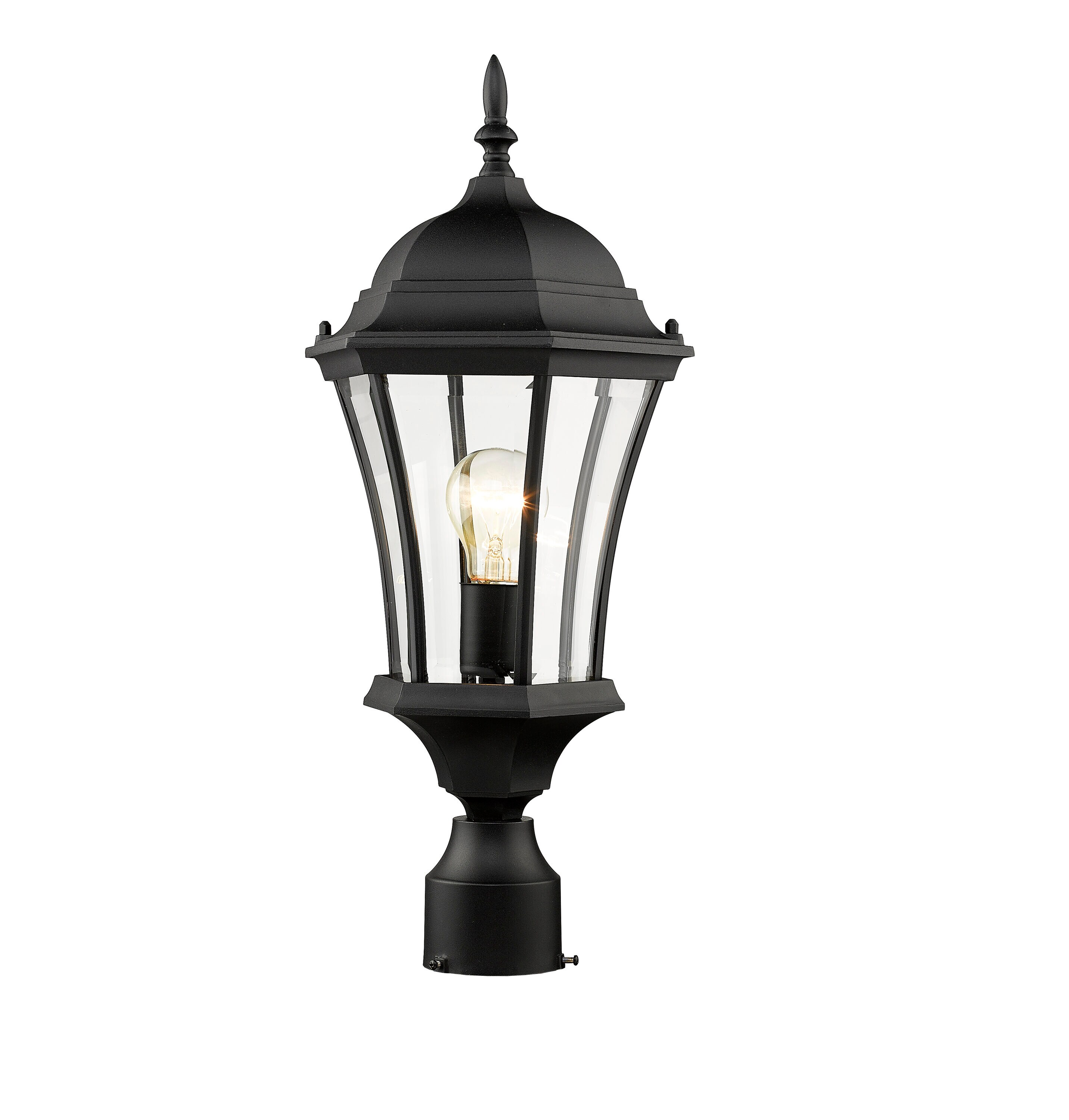 Z-Lite Wakefield 100-Watt 22-in Black Traditional Post Light Z-Lite Wakefield 100-Watt 22-in Black Traditional Post Light