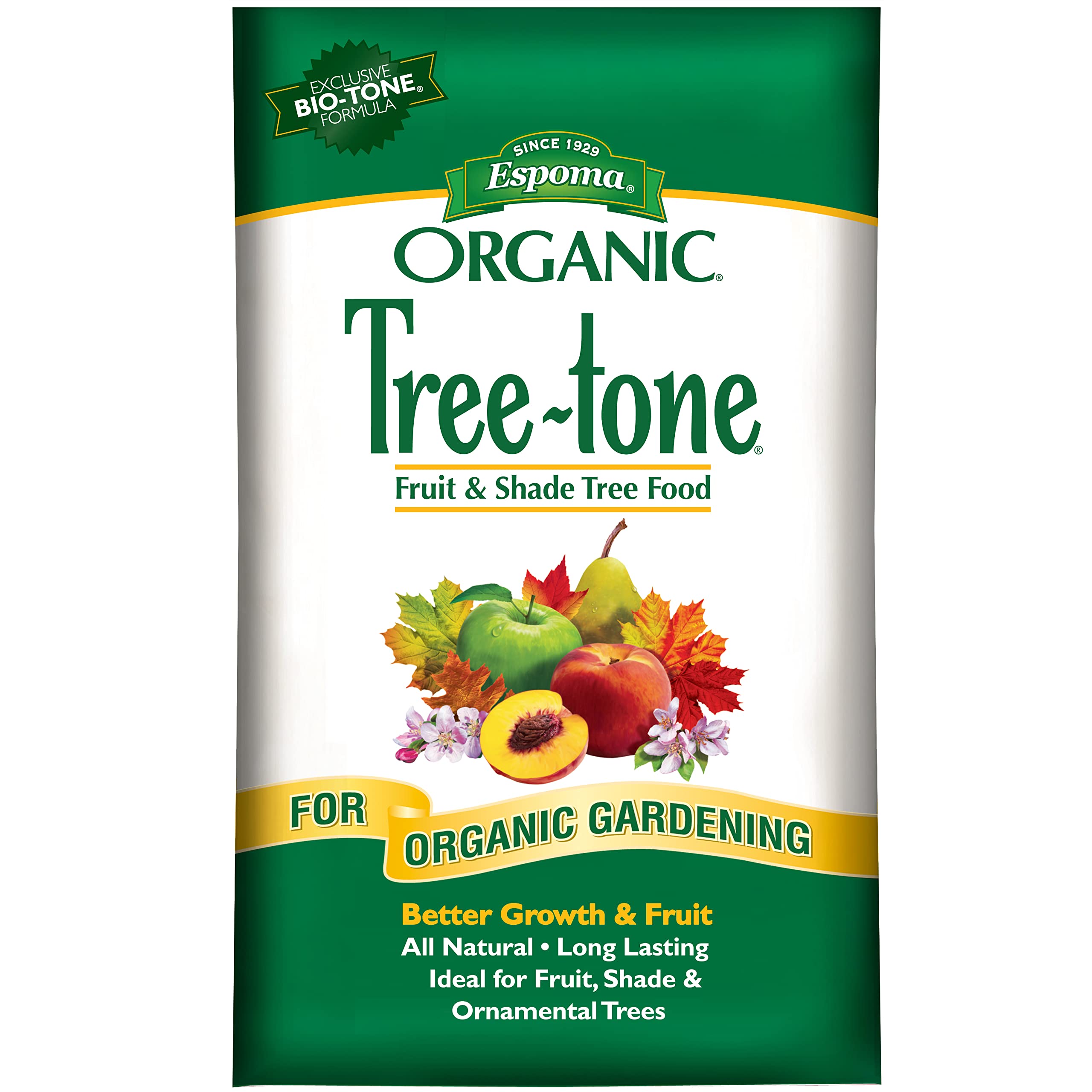 Espoma SFP-ESPTR36 Organic Tree-Tone 6-3-2 Natural Fertilizer for Trees - 36 lb Bag - Ideal for Fruit and Shade Trees