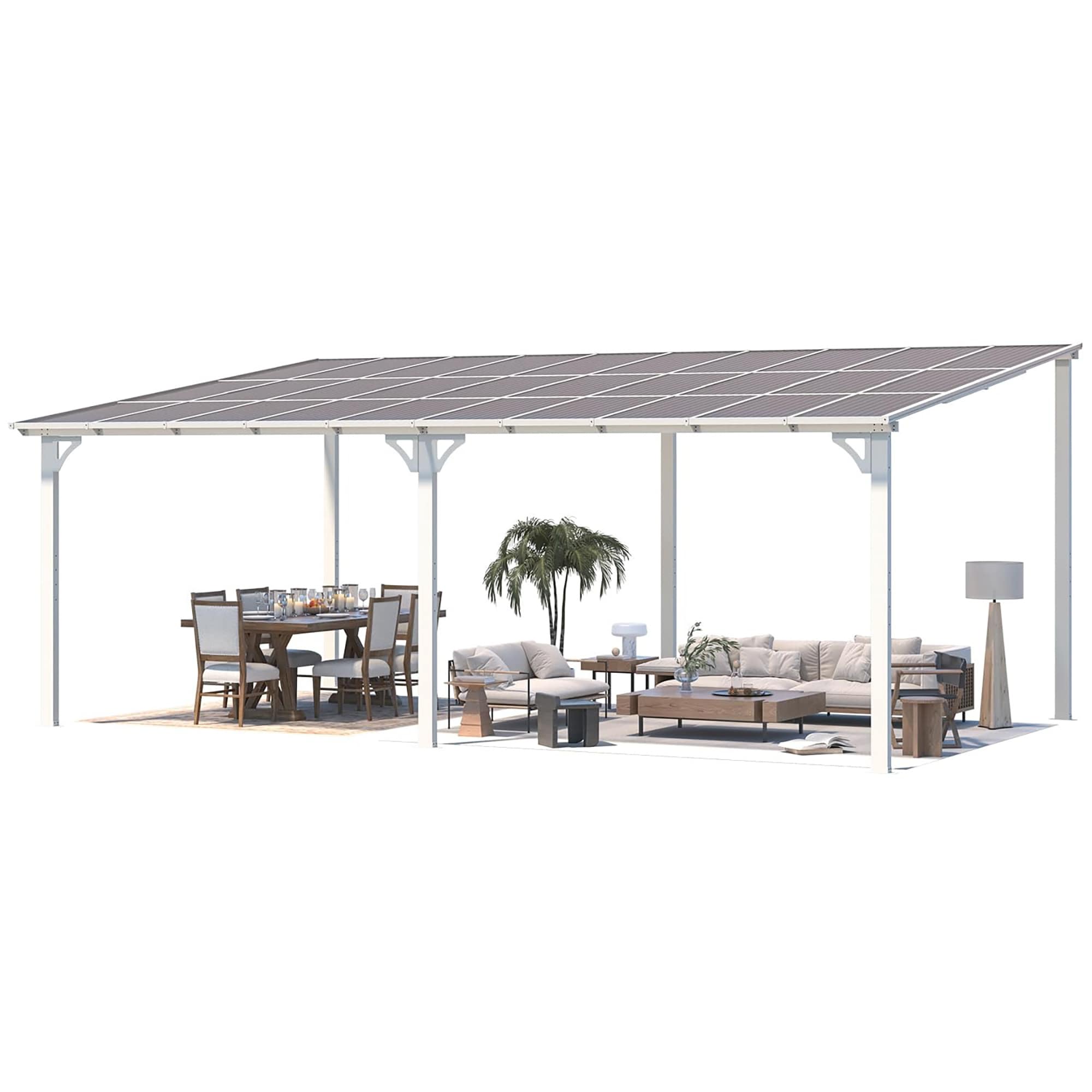 Clihome CL-16403WH Wood-Resin-Gazebos - View #9