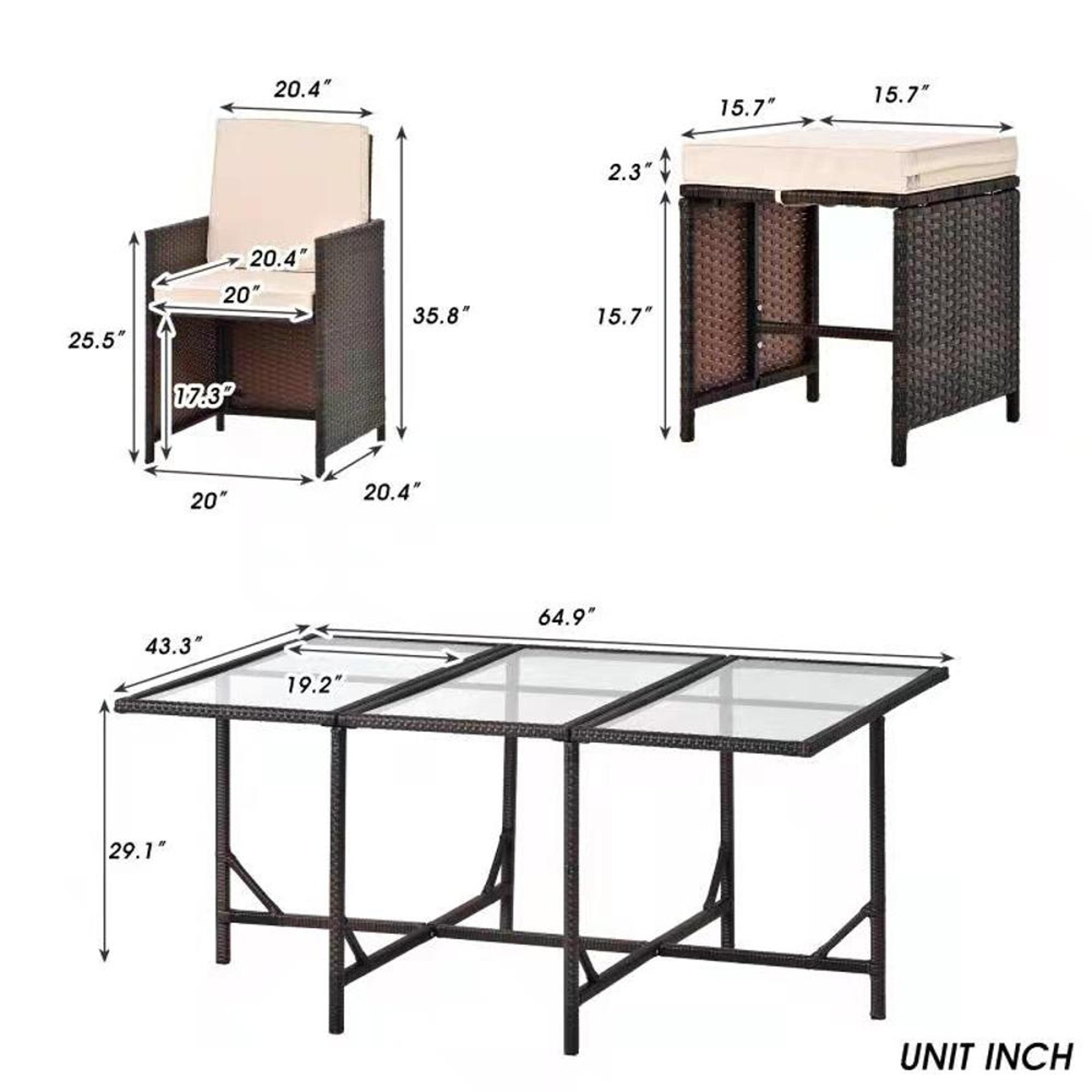 Bayfeve BFAG-213S080 Patio-Dining-Sets - View #15
