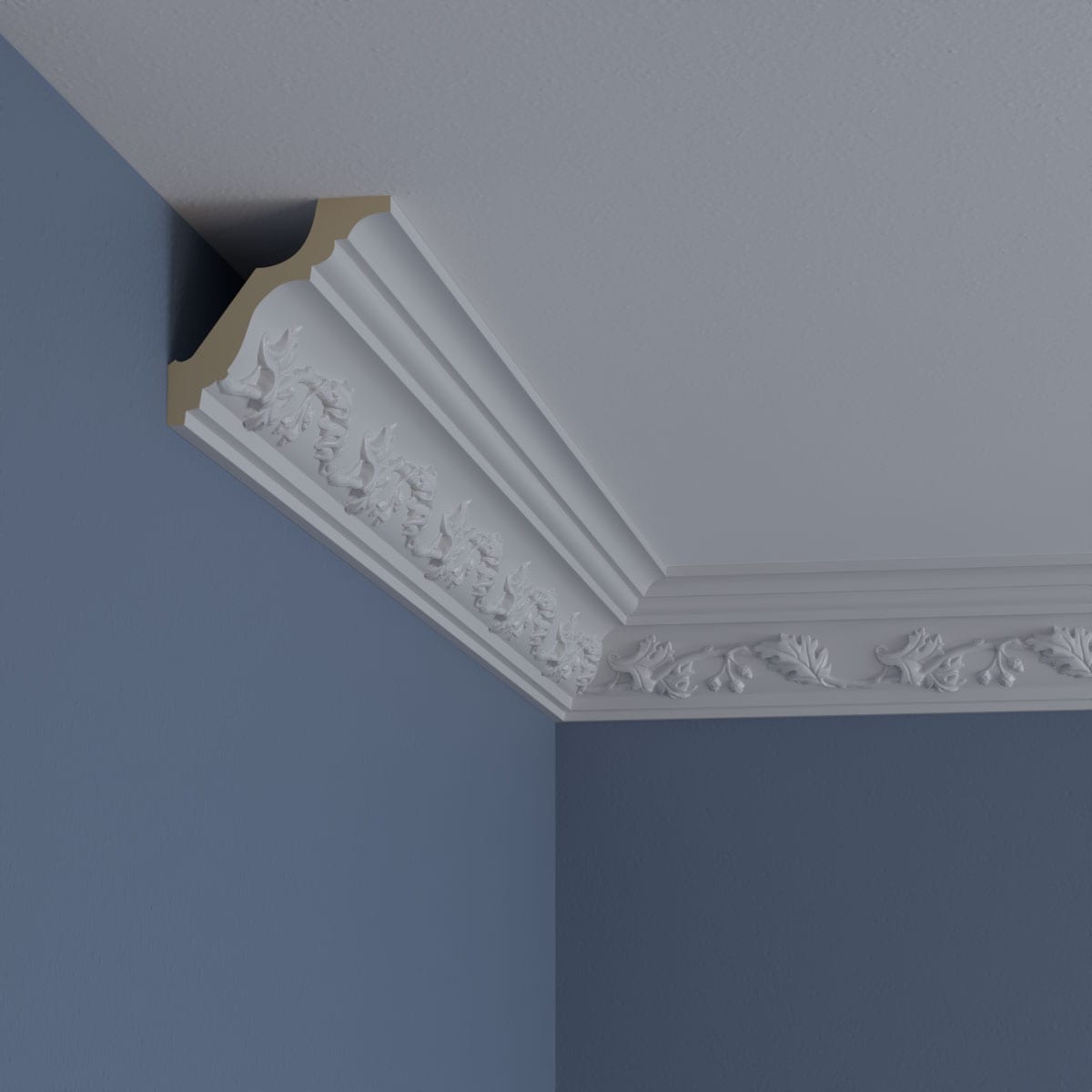 Southampton 94.5" White Polyurethane Crown Moulding