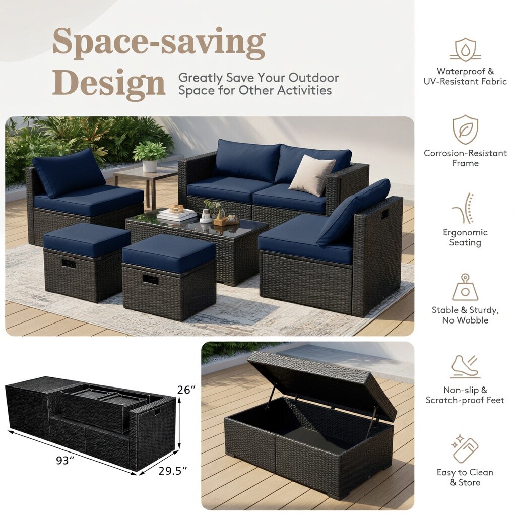 VERYKE 6219408002699 Patio-Conversation-Sets - View #4