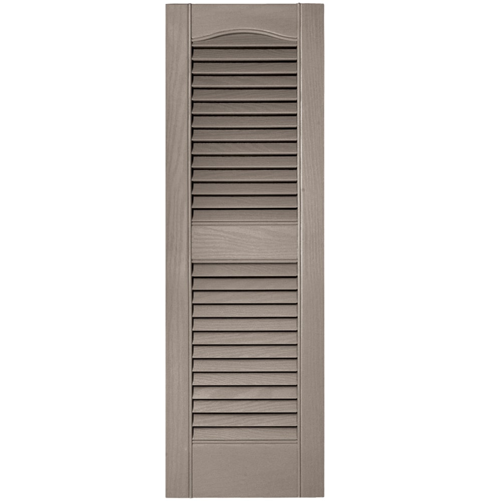 Vantage V1711236008 12.125-in W x 36.875-in H Clay Louvered Exterior Shutters ( 1 -Pack )