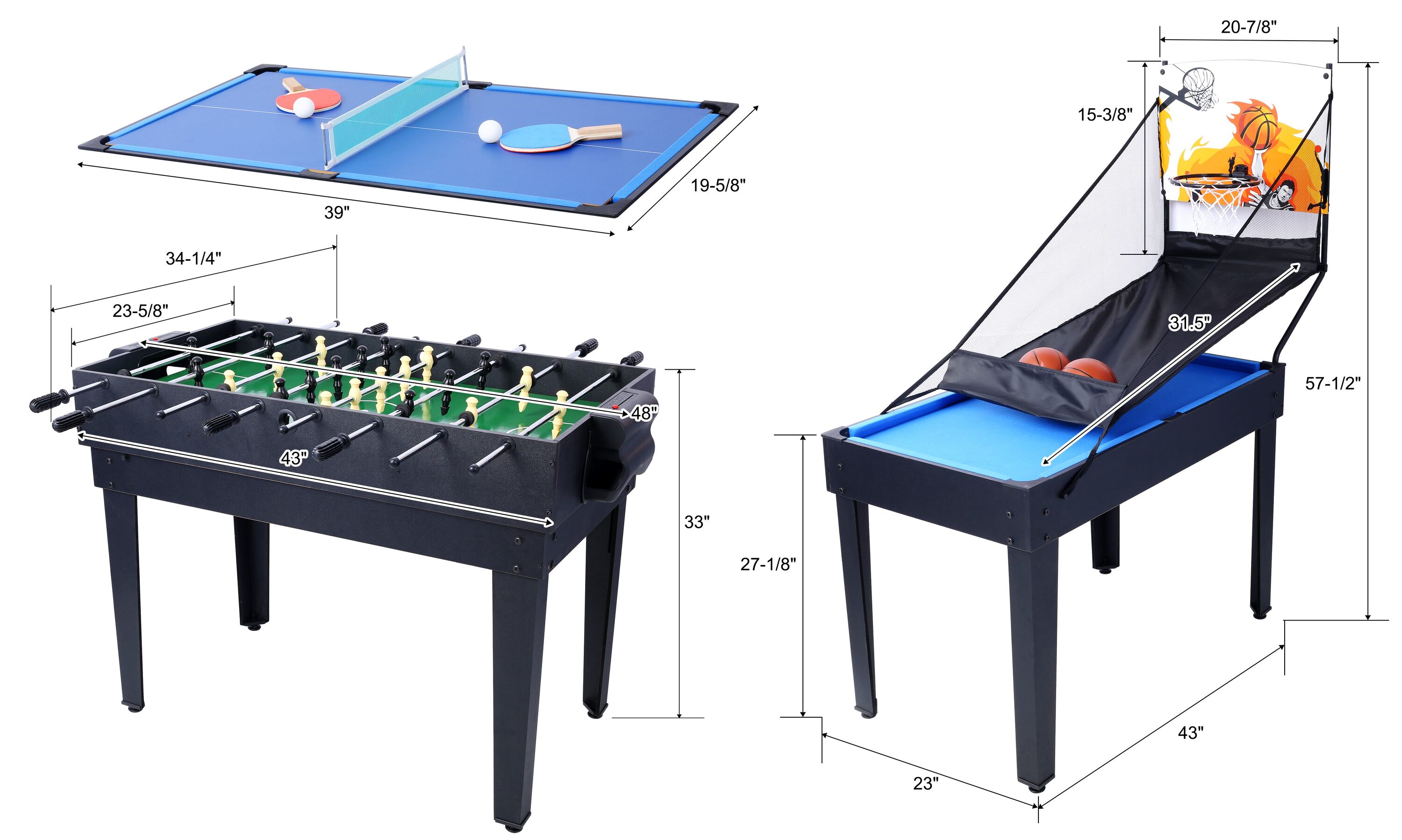 Dexmalle W465P164154 Multi-Game-Tables - View #3