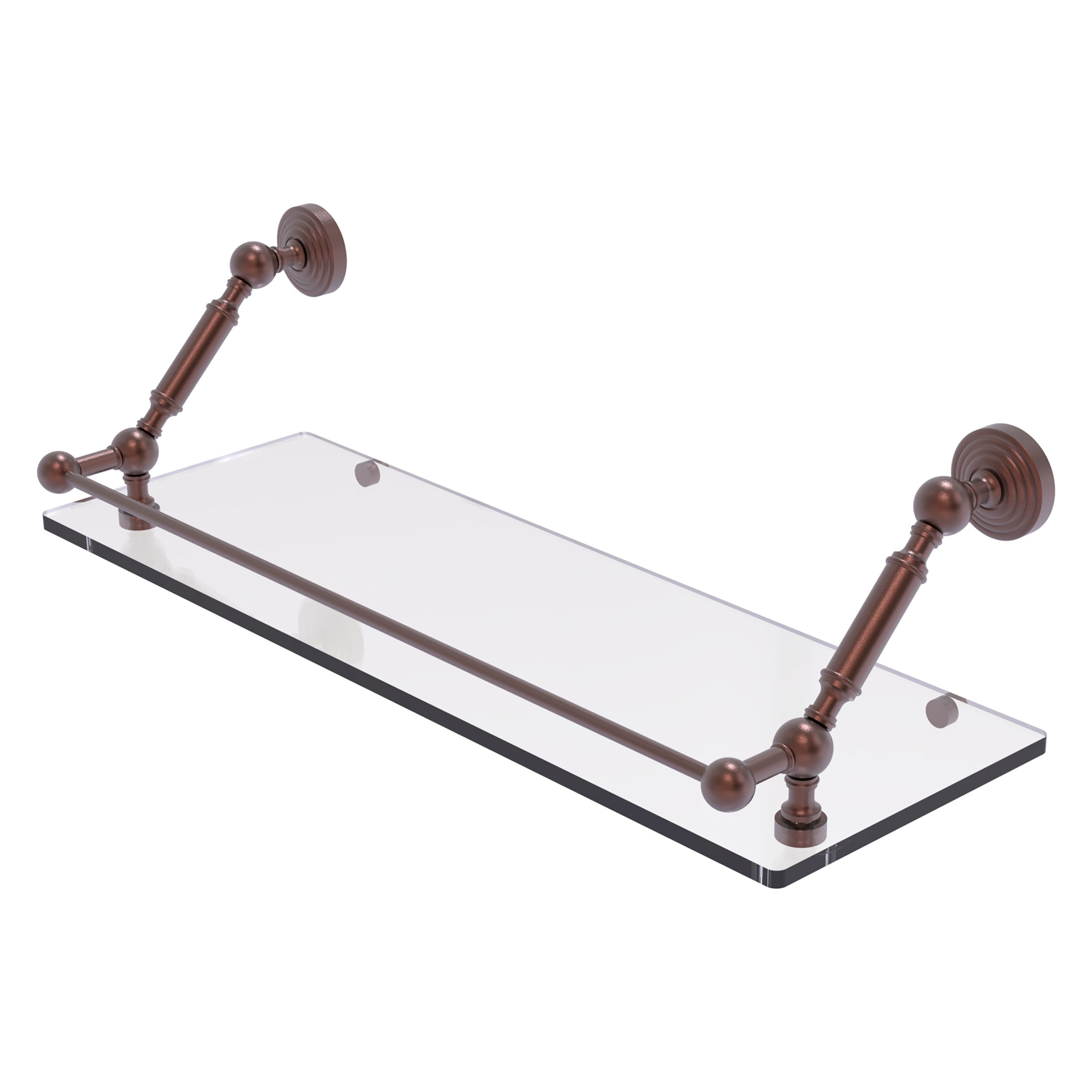 Allied Brass WP-1-24-GAL-CA Waverly Place Antique Copper Wall mount Bathroom Shelf ( 24-in x 7.3-in x 8-in )