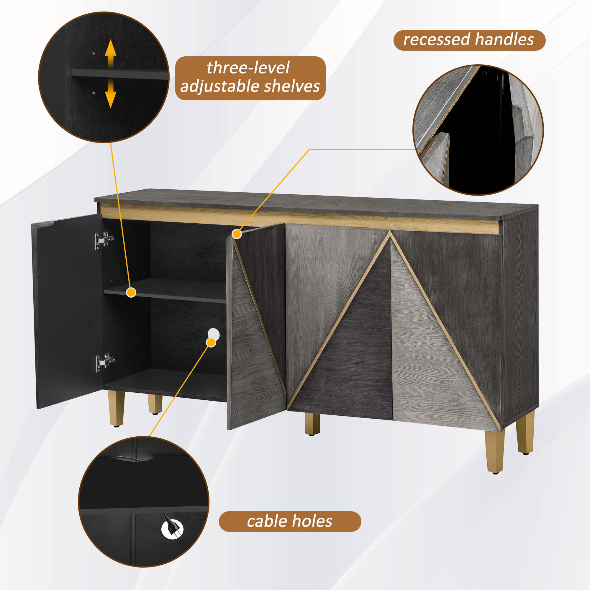 Bestier USLOW-N715P290575E Cabinets-Kitchen - View #5