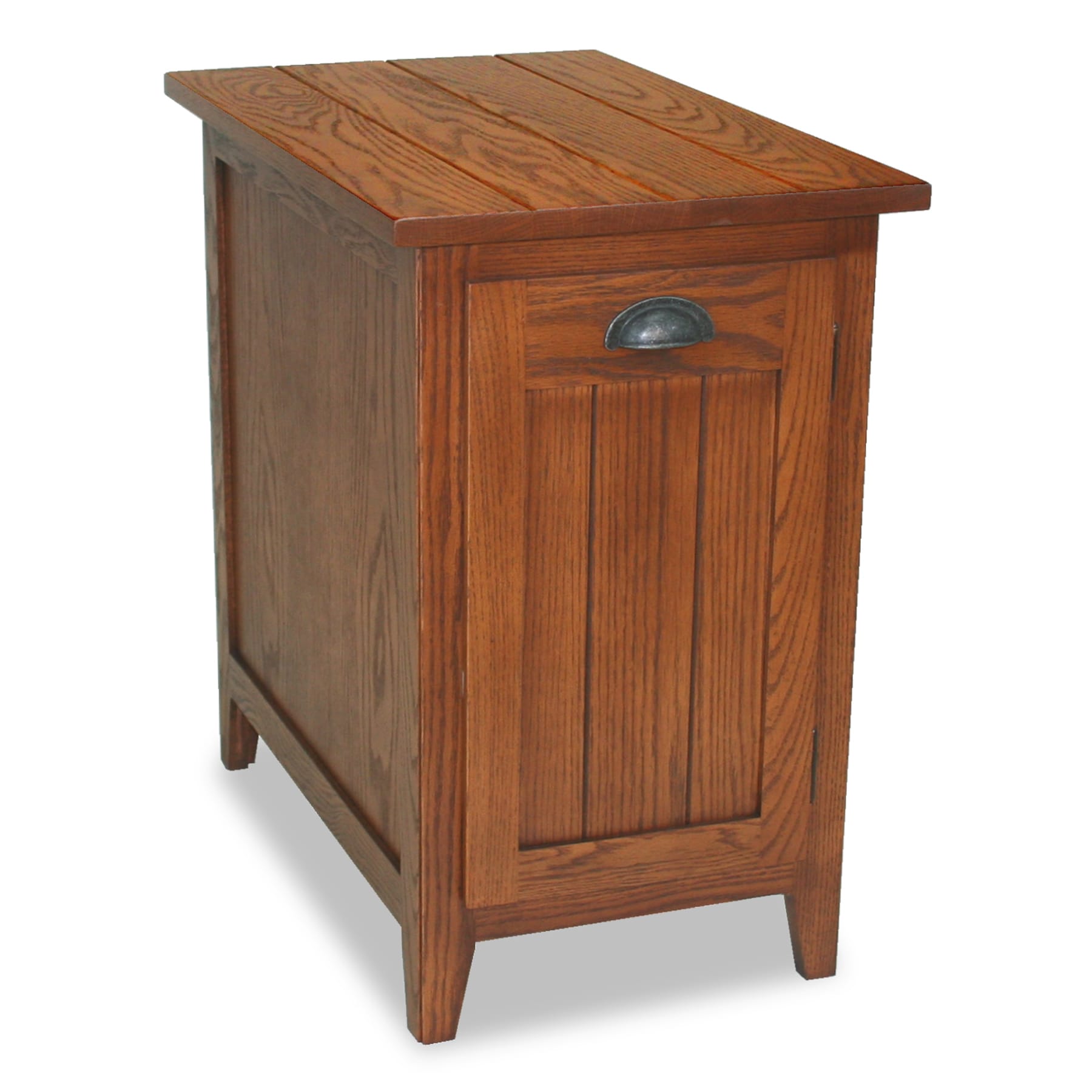 Leick Home 10031 Favorite Finds 15-in W x 23.75-in H Candleglow Wood Rustic End Table with Storage Assembly Required