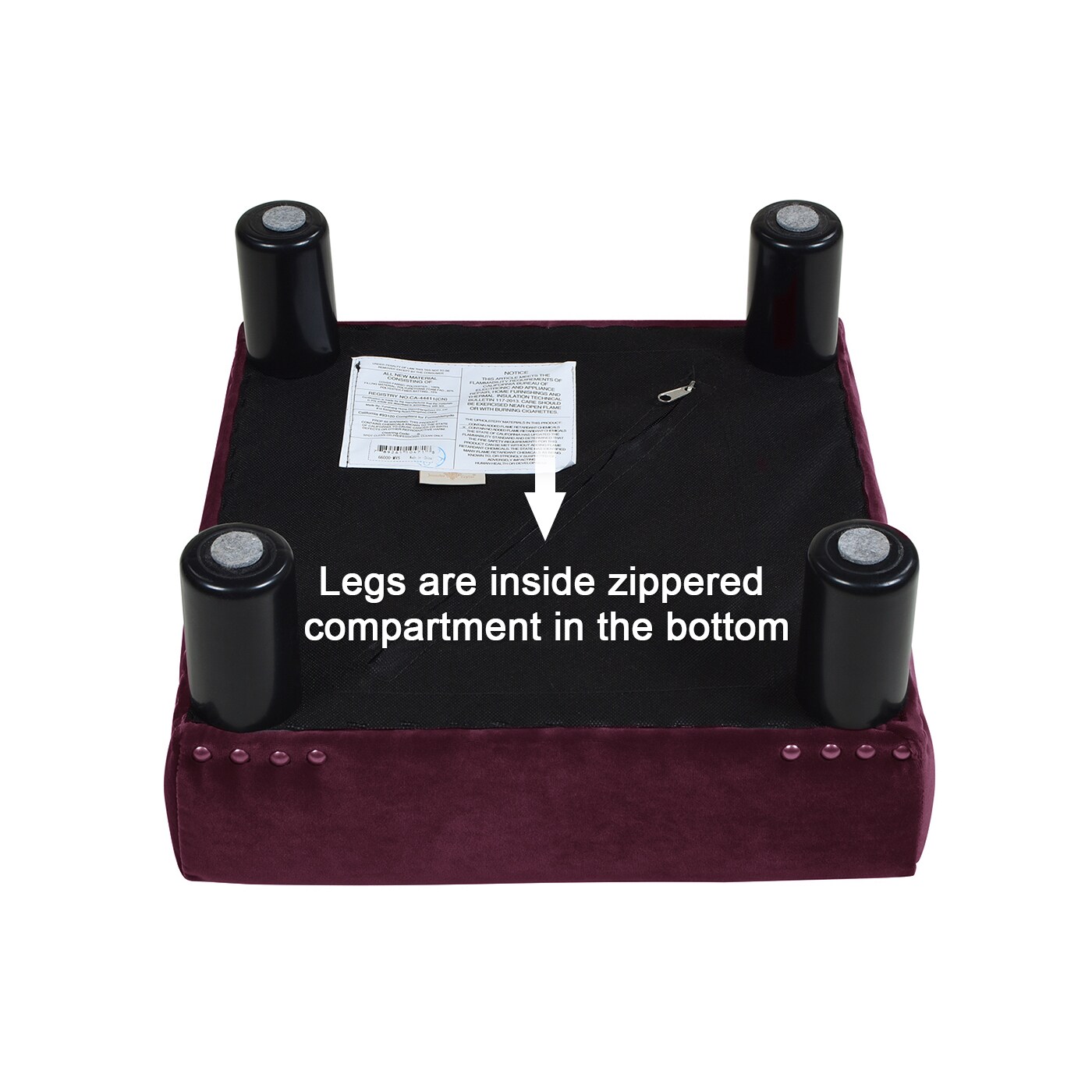 Jennifer Taylor Home 66000-673 Indoor-Ottomans - View #7