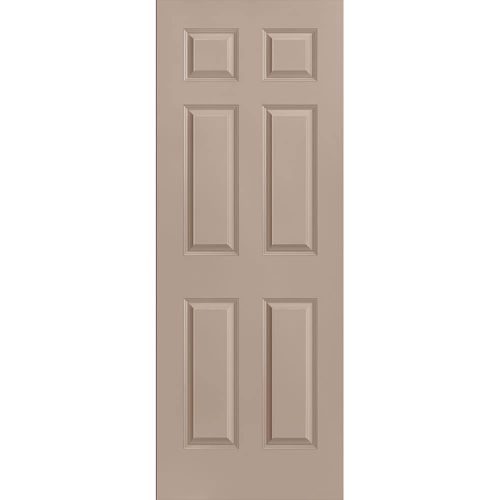 Masonite 1317283 Traditional 30-in x 80-in Sandpiper 6-panel Smooth Solid core Prefinished Molded composite Slab Door