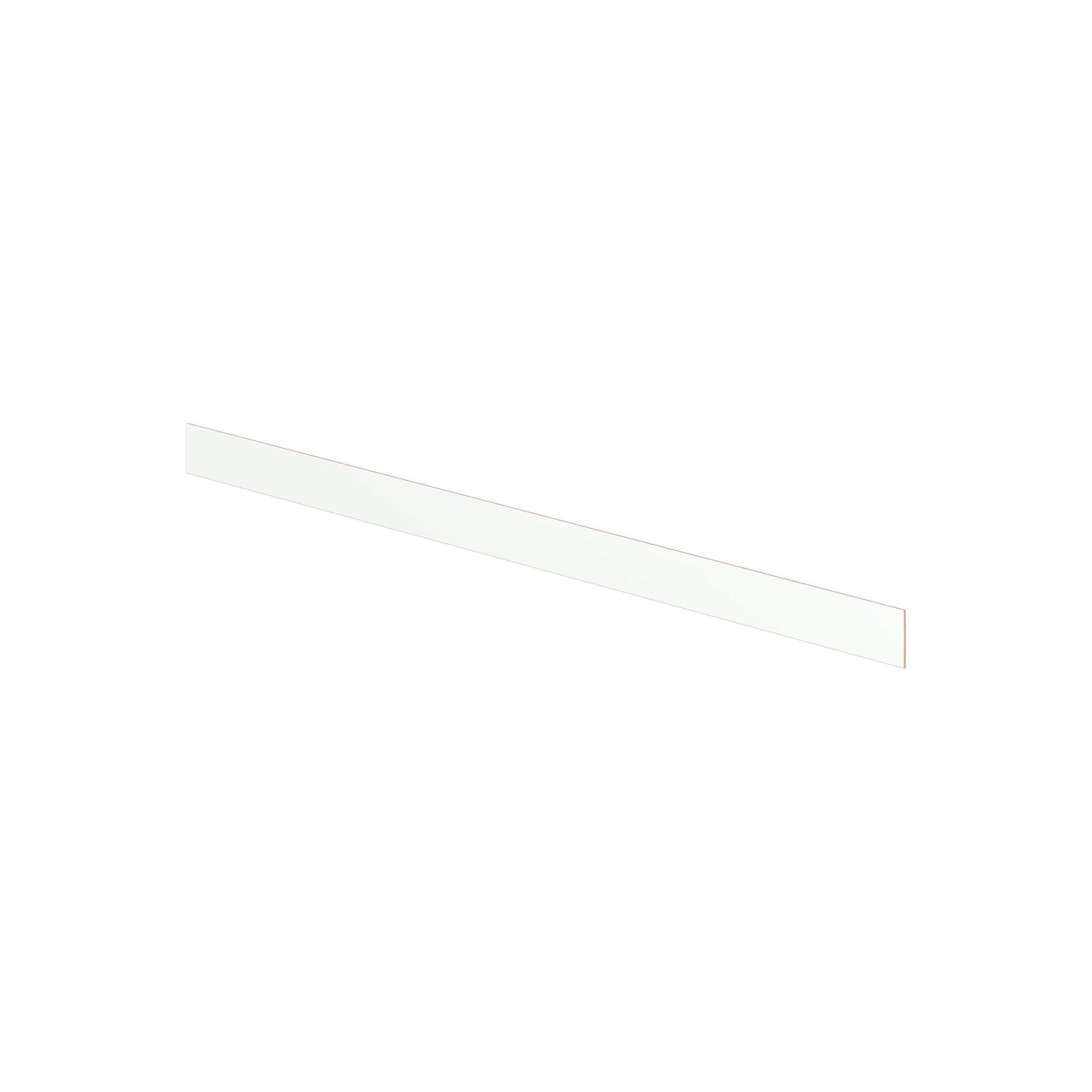 Hugo&Borg TK96-GL PRO Glendale Cabinet Toe Kick 4.5-in W x 96-in H x 0.24-in D Pure White Painted