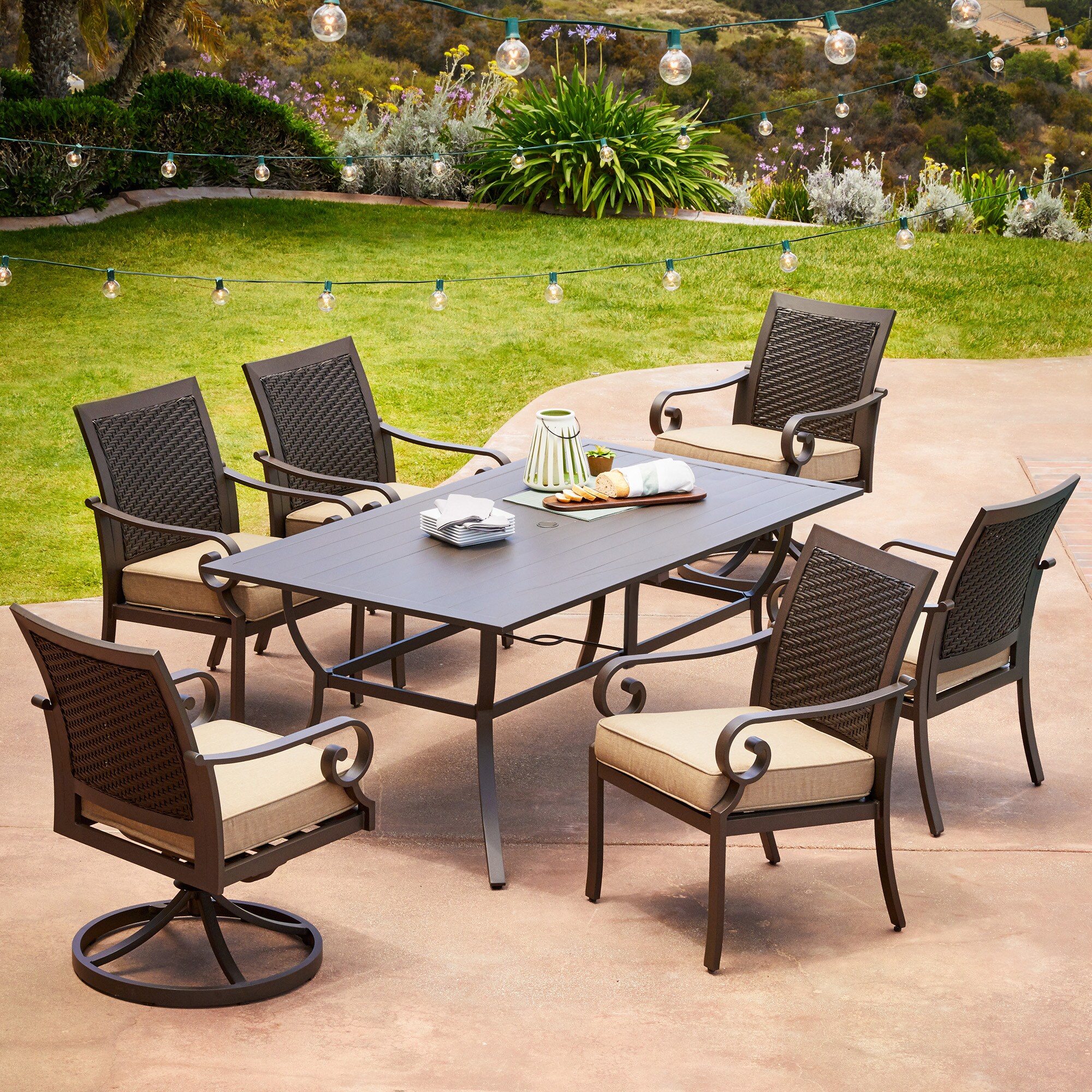 milano garden table and chairs