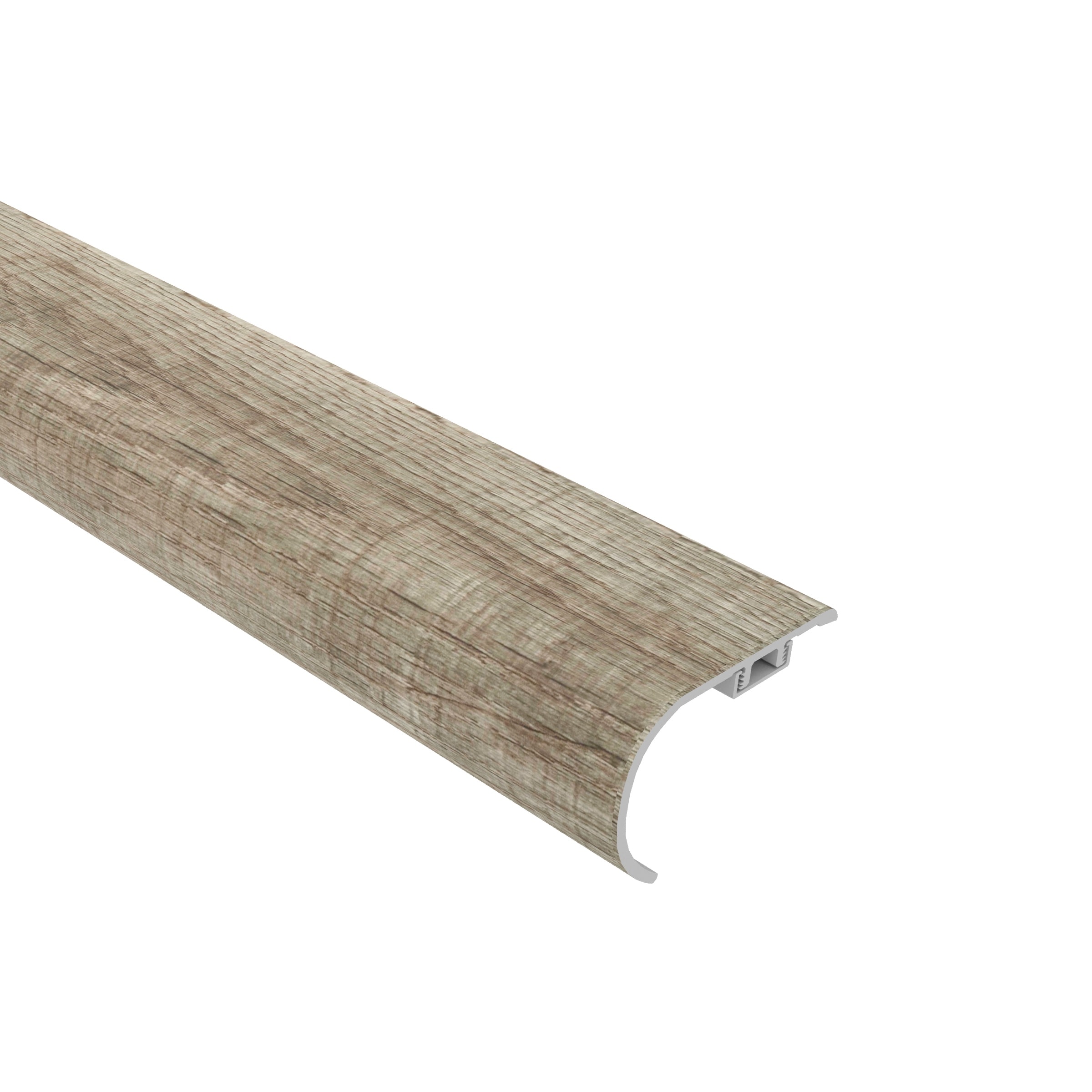 CALI 7914004215 Vinyl aqua-tough 2.17-Inches x 72.83-Inches x 1.57-Inches Dusty Dune Prefinished Vinyl Overlap Stair Nosing