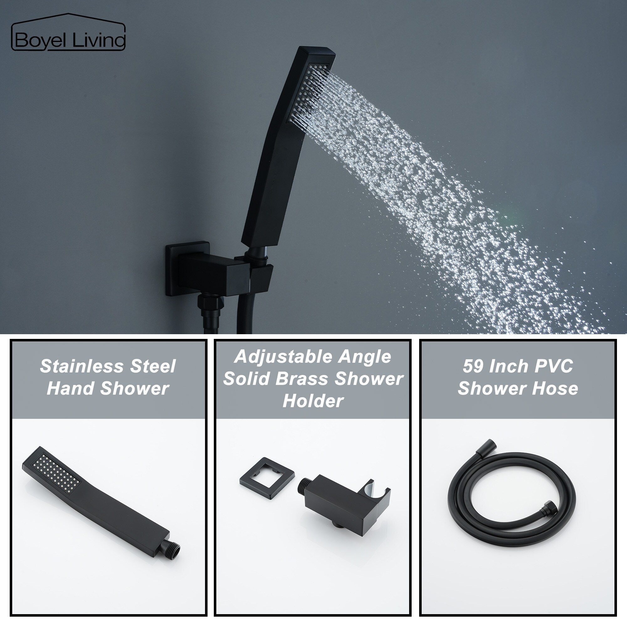 Clihome SMD-88016B-12 Showerhead-Bar-Panels - View #5