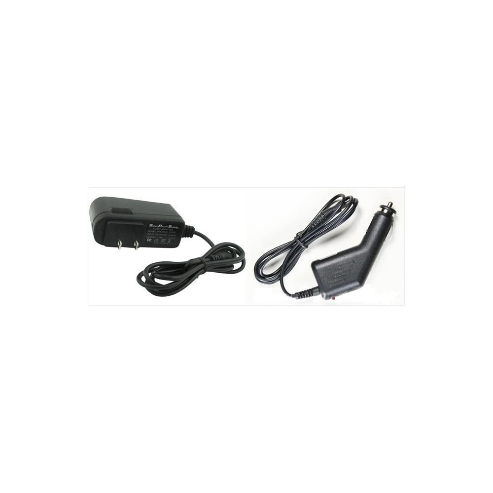  ZX9SPWL1077 AC-DC Adapter Cord 2 In 1 Combo Wall Plus Car Charger- Chromo