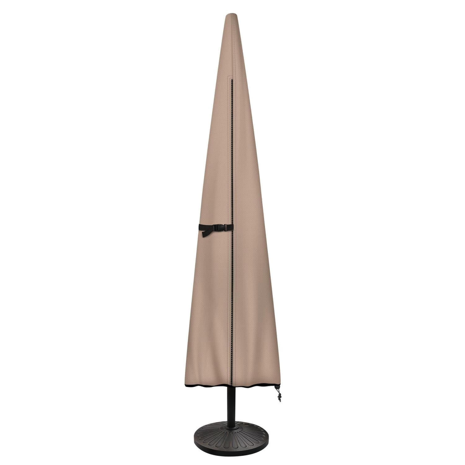 Angel Sar - 12ft DIA 600D Polyester Waterproof Brown Outdoor Market Umbrella Cover