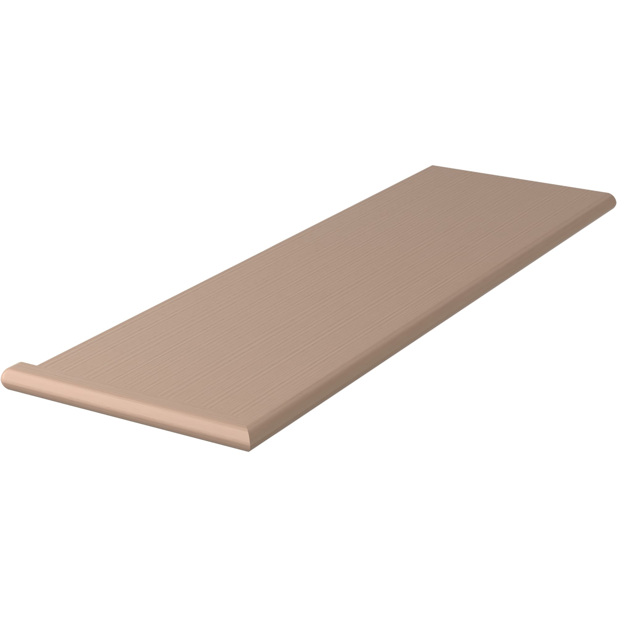 L.J. Smith Stair Systems 807011X36LH-M 36-in x 11.5-in x 1-in Brown Maple Left return Bullnose Stair Tread