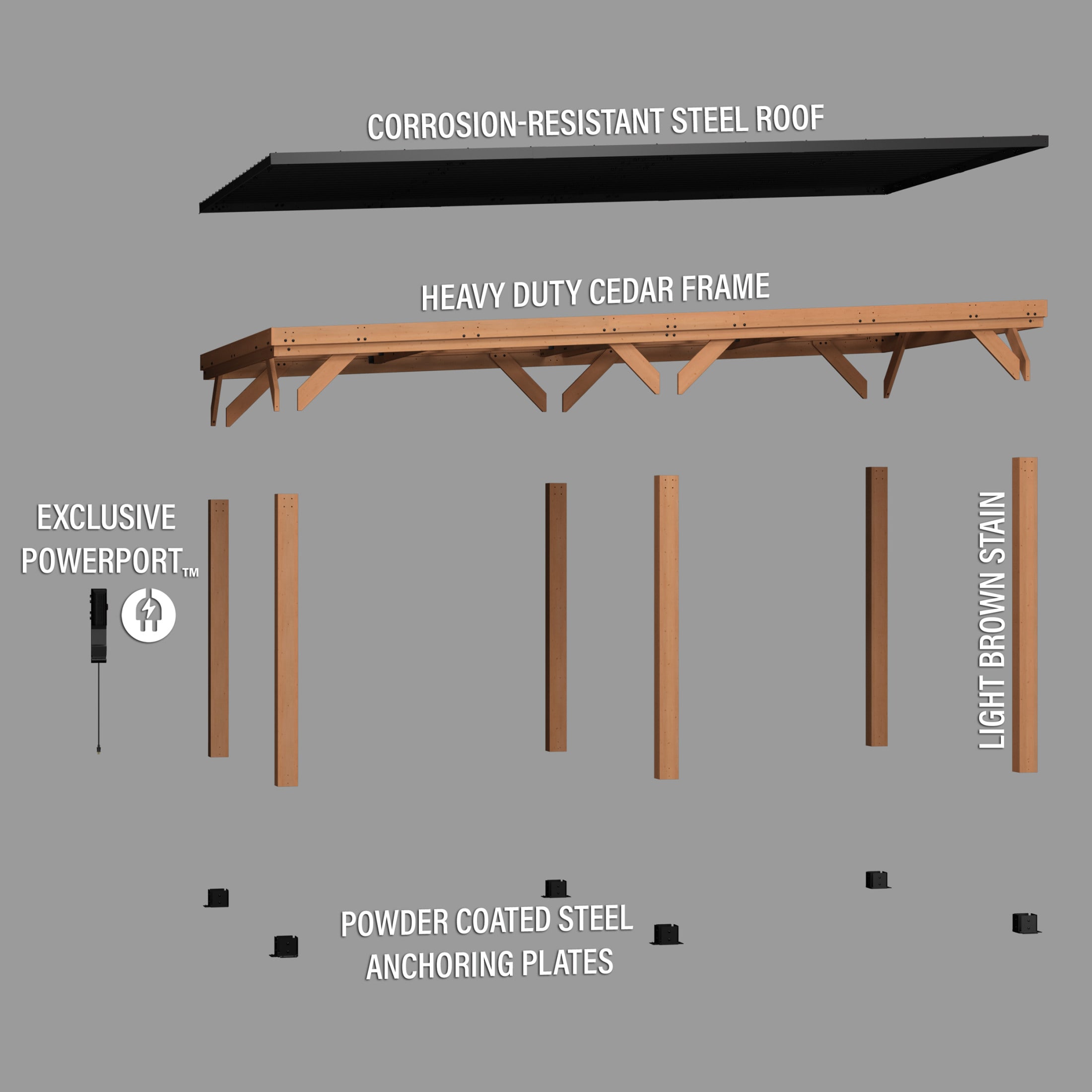 Backyard Discovery 2306189COM Wood-Resin-Gazebos - View #14