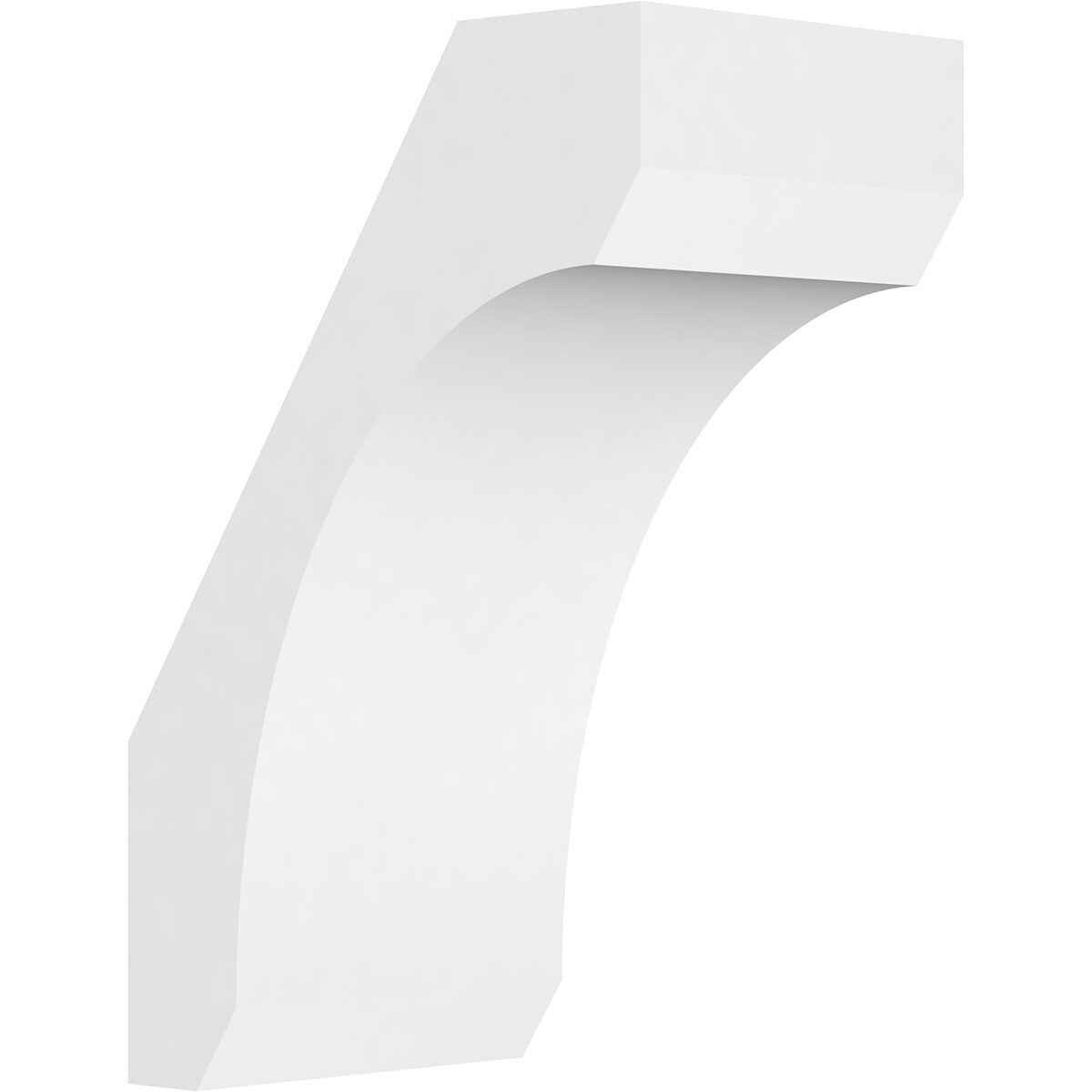 Ekena Millwork BRCP05X08X12LGY 5-in x 8-in x 12-in Unfinished PVC Standard Legacy Knee Brace