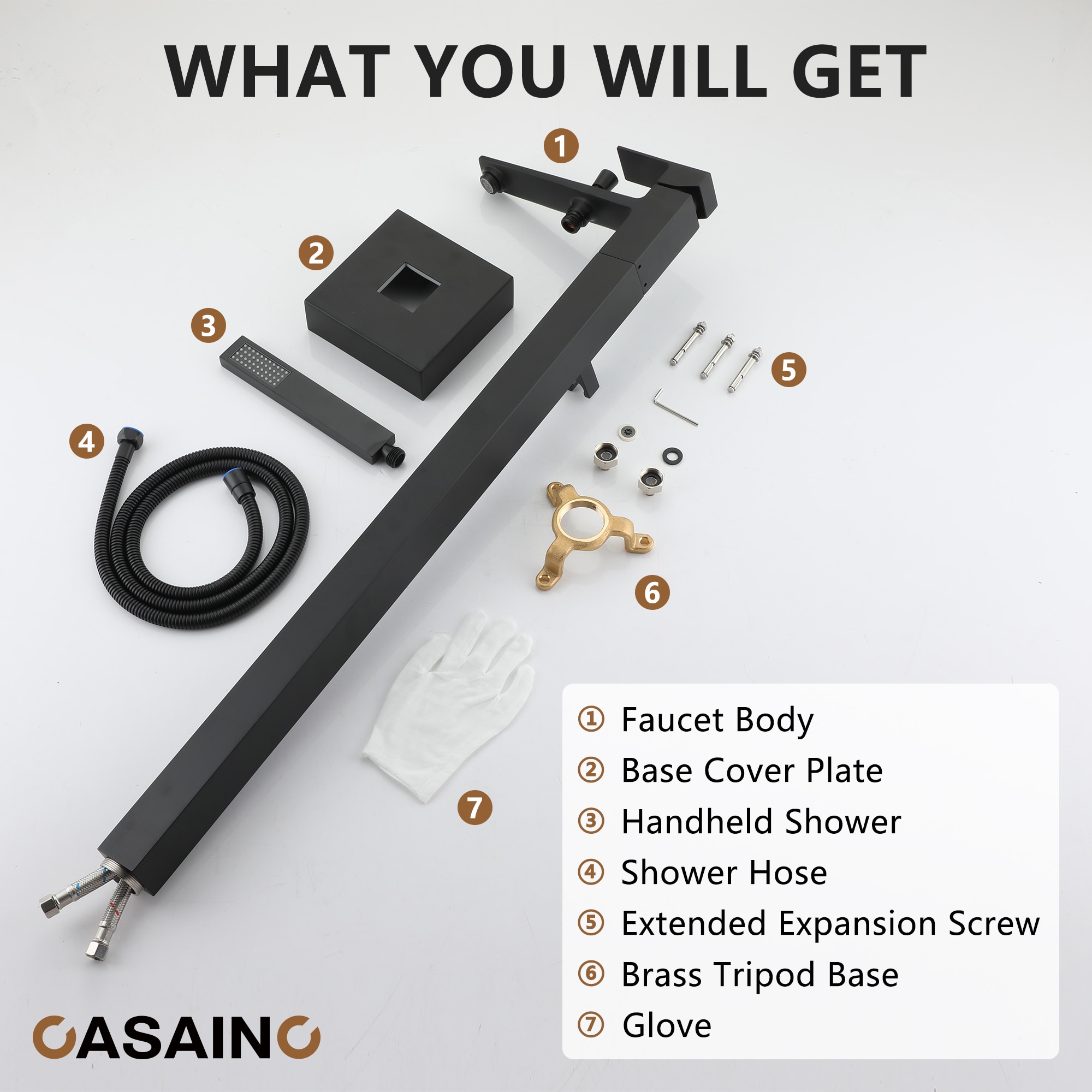 CASAINC CASA01MB-10 Roman-Tub-Faucets - View #11