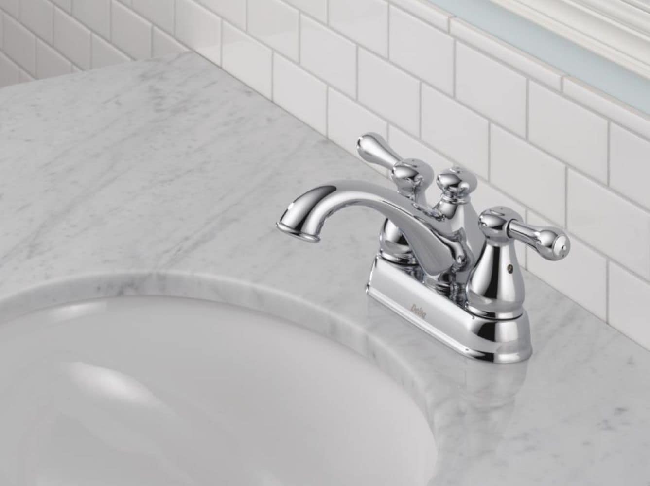 Leland Chrome Dual-Handle Teapot-Lavatory Faucet