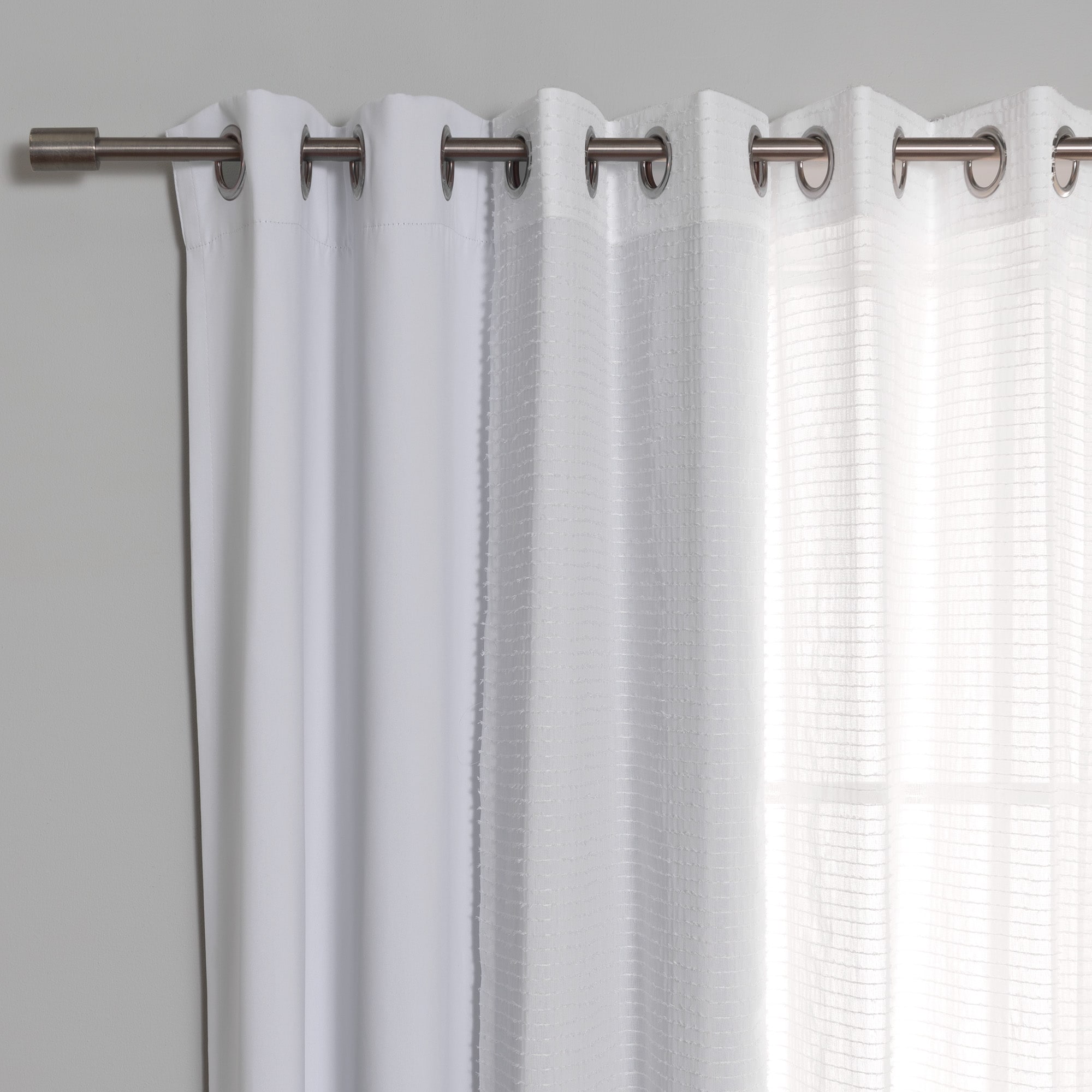Best Home Fashion MM-STRIPE-96-VAPOR curtains - View #2