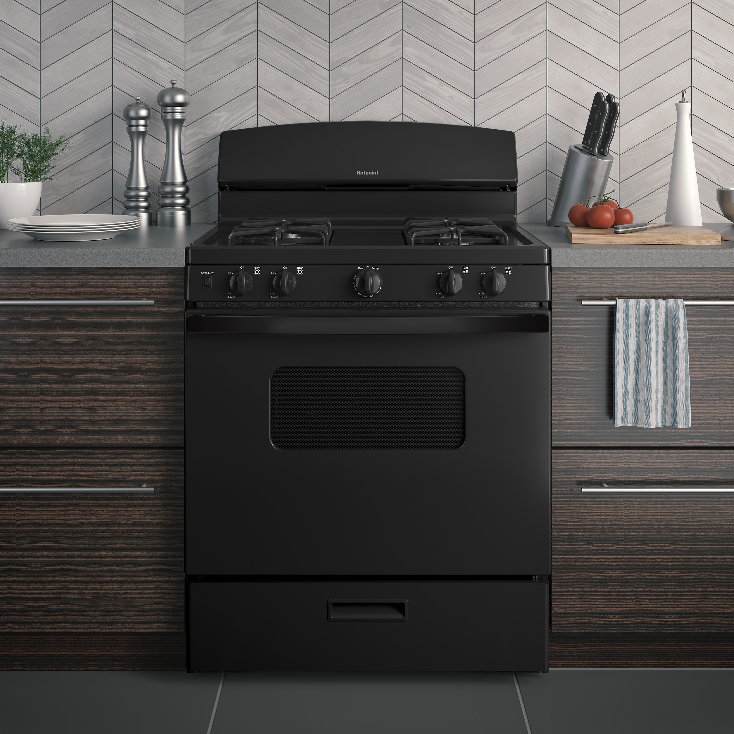Hotpoint RGBS330DRBB Freestanding-Gas-Ranges - View #13