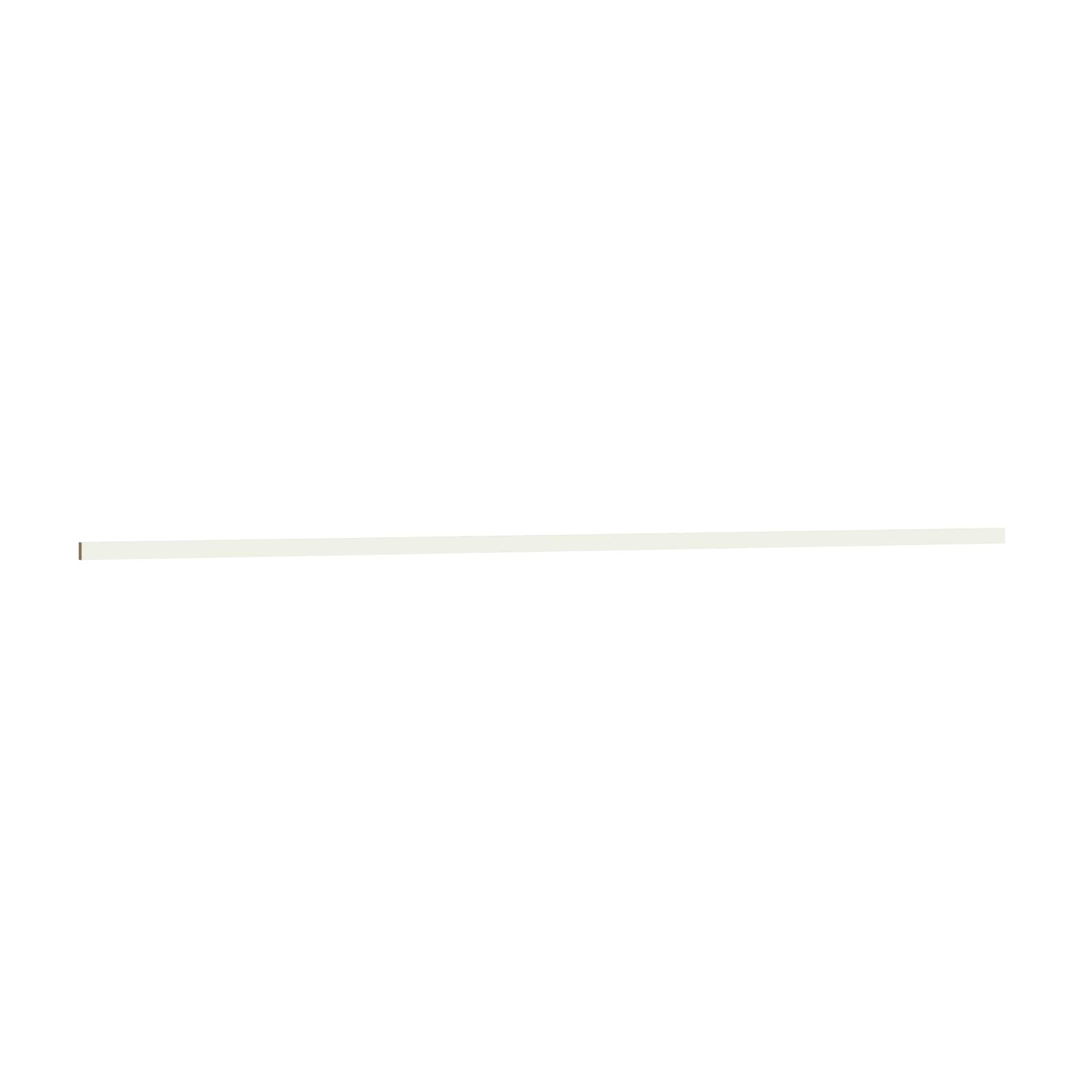 KraftMaid Momentum S3S1G71 Deveron Square Edge Moulding 96-in W x 1.5-in H x 0.75-in D Dove White Painted