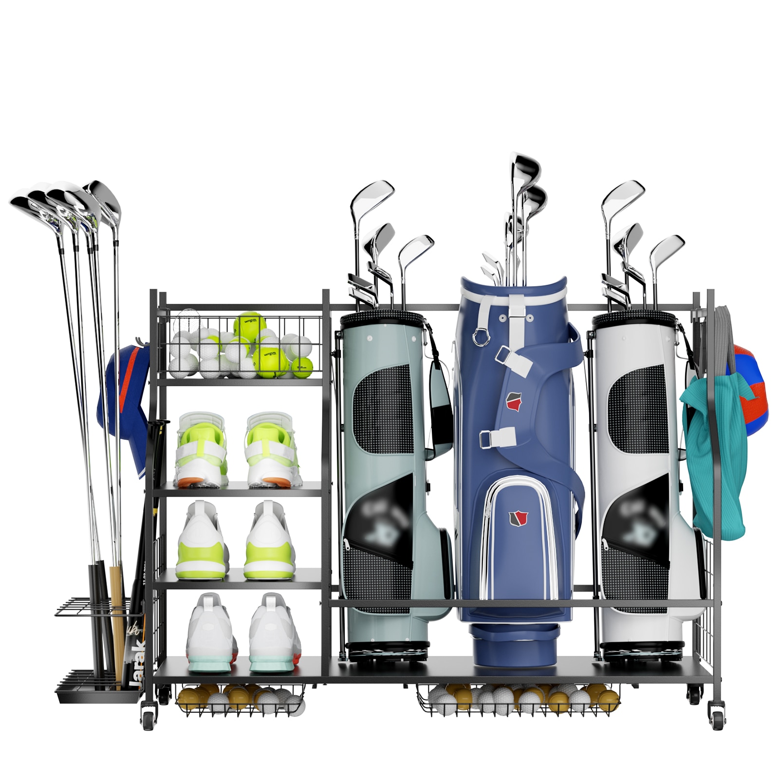 LOVMOR Golf Club Bag Storage Rack for Garage Golf Clubs #SF-QCSN-51.6