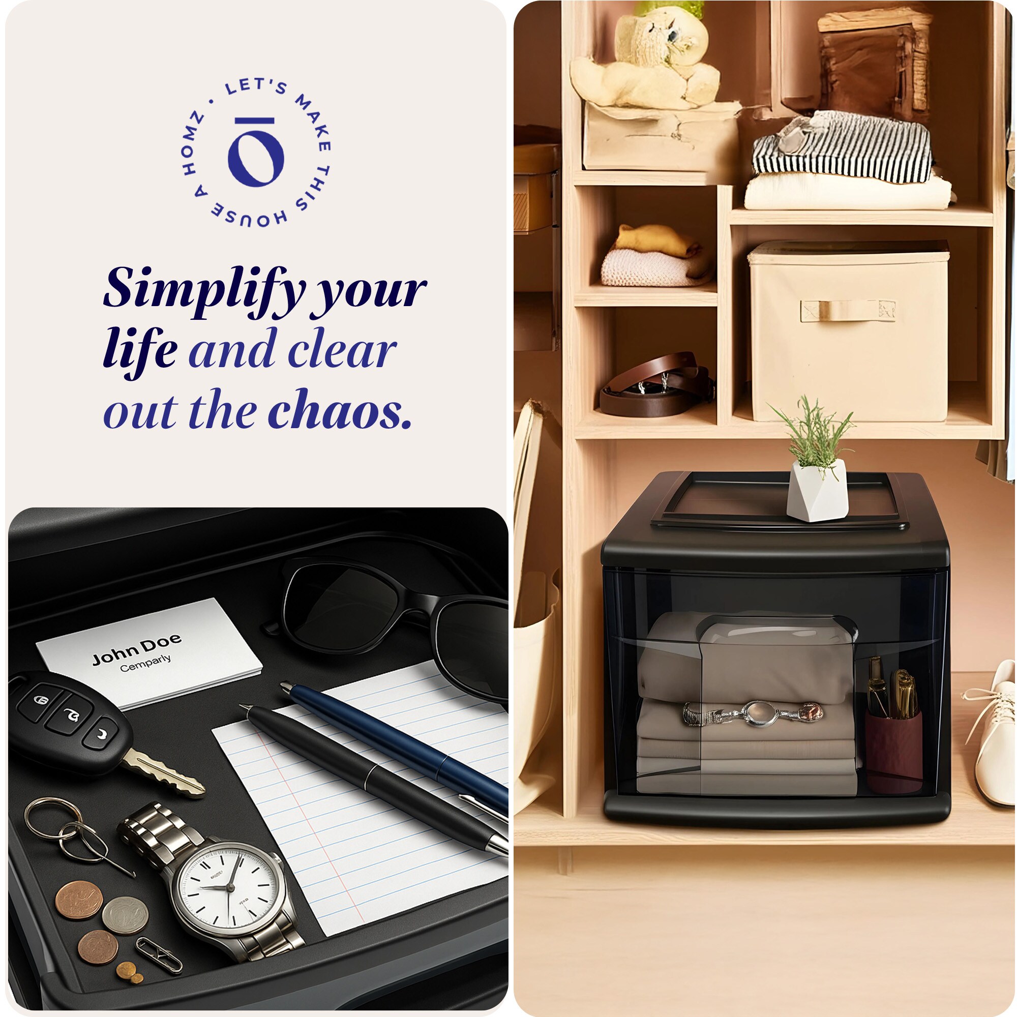 Homz Products 05561BKTSDC.02 Storage-Drawers - View #5
