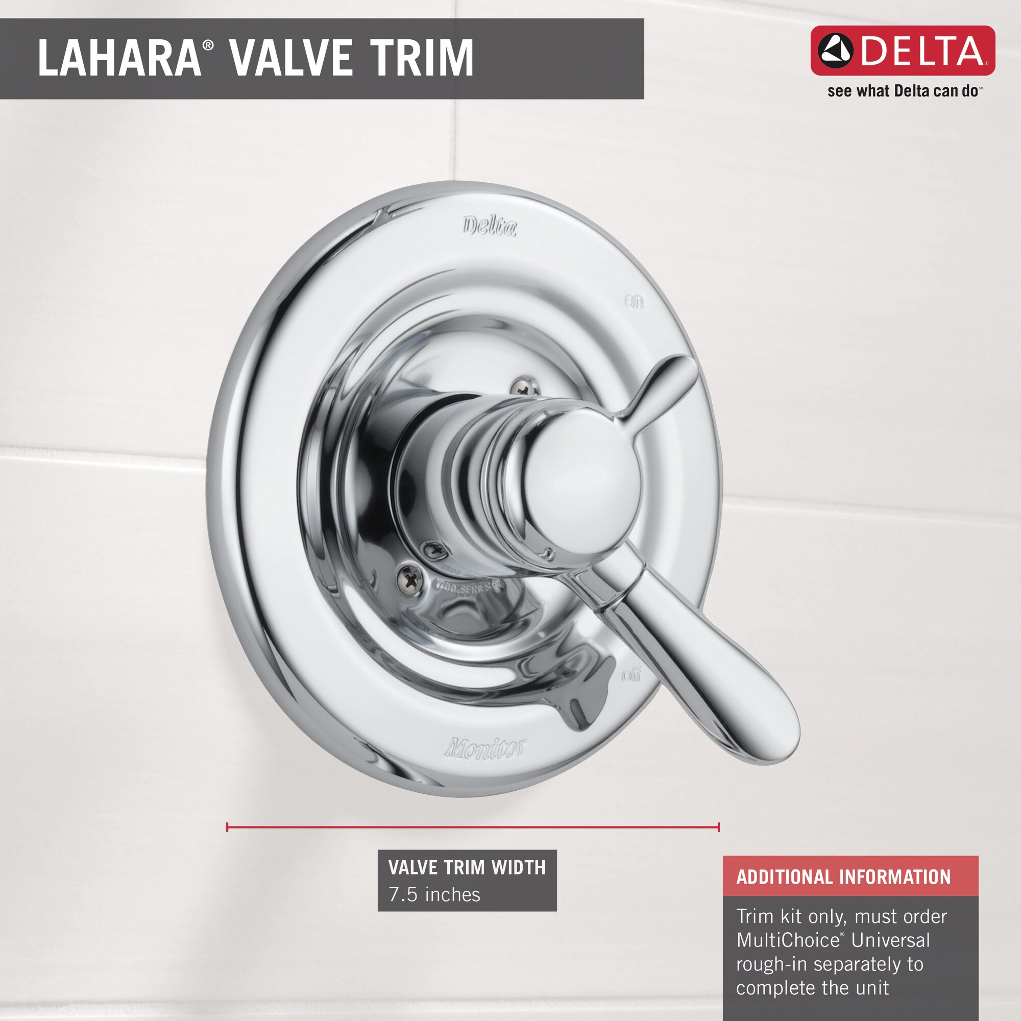 Delta T17038-CZ Bath-Shower-Facc - View #2