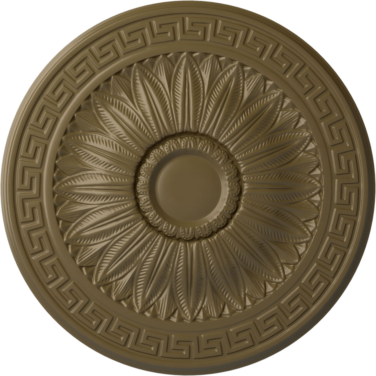 Ekena Millwork CM20HAMMF Randee 20-in W x 20-in L Painted Mississippi Mud Polyurethane Whole Ceiling Medallion