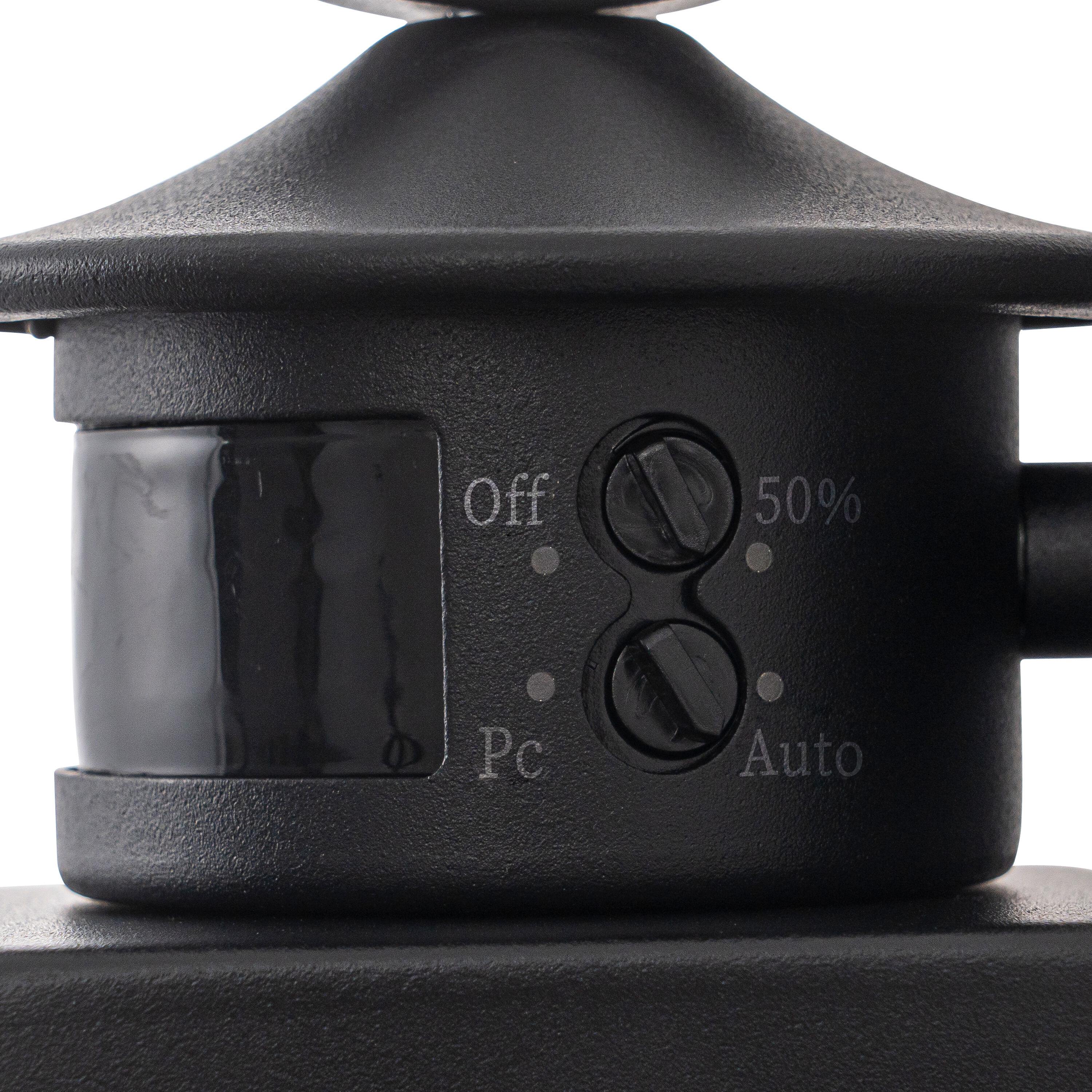 Matte Black Motion Sensor Outdoor Wall Lantern with Clear Glass
