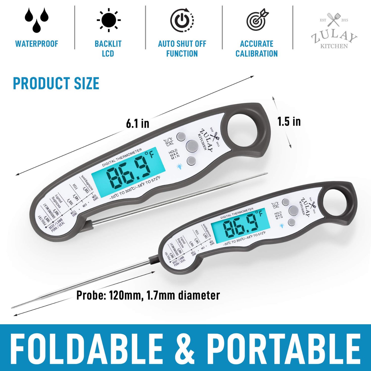 Zulay Kitchen X002IO0EWB Meat-Thermometers - View #3