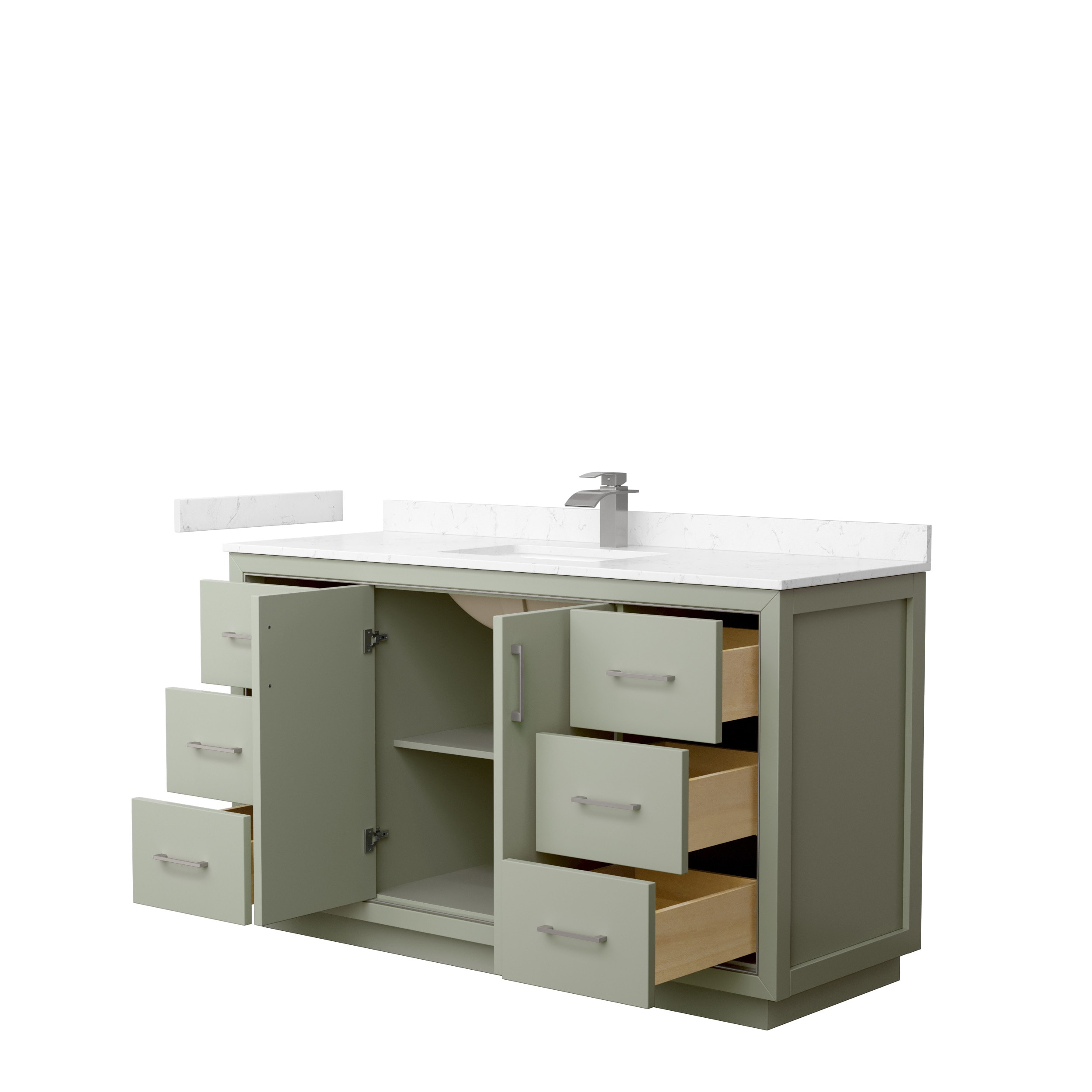 Wyndham Collection WCF111160SLGC2UNSMXX Bath-Vanity-Combo - View #2