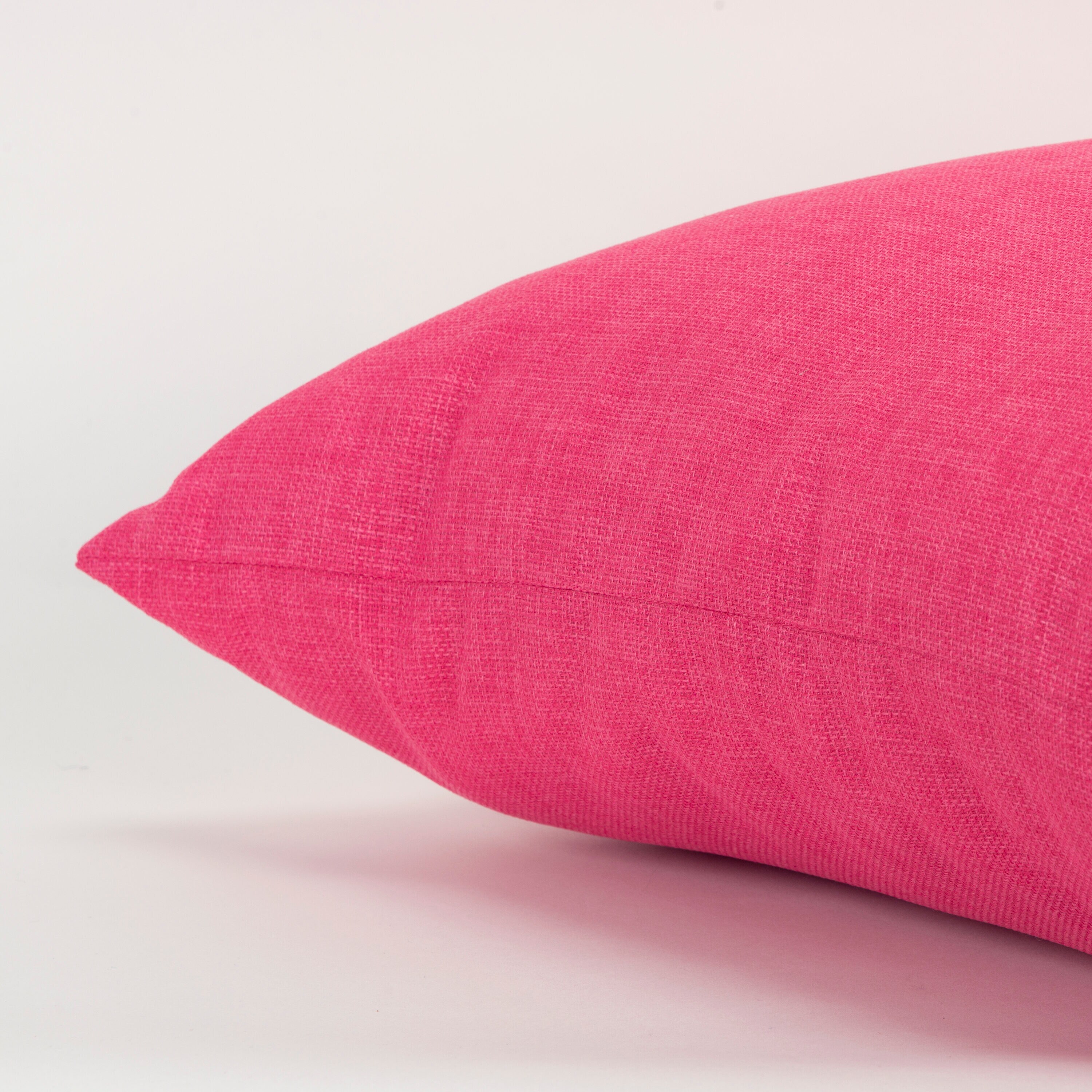 22" Bright Pink Polyester Indoor/Outdoor Square Throw Pillow