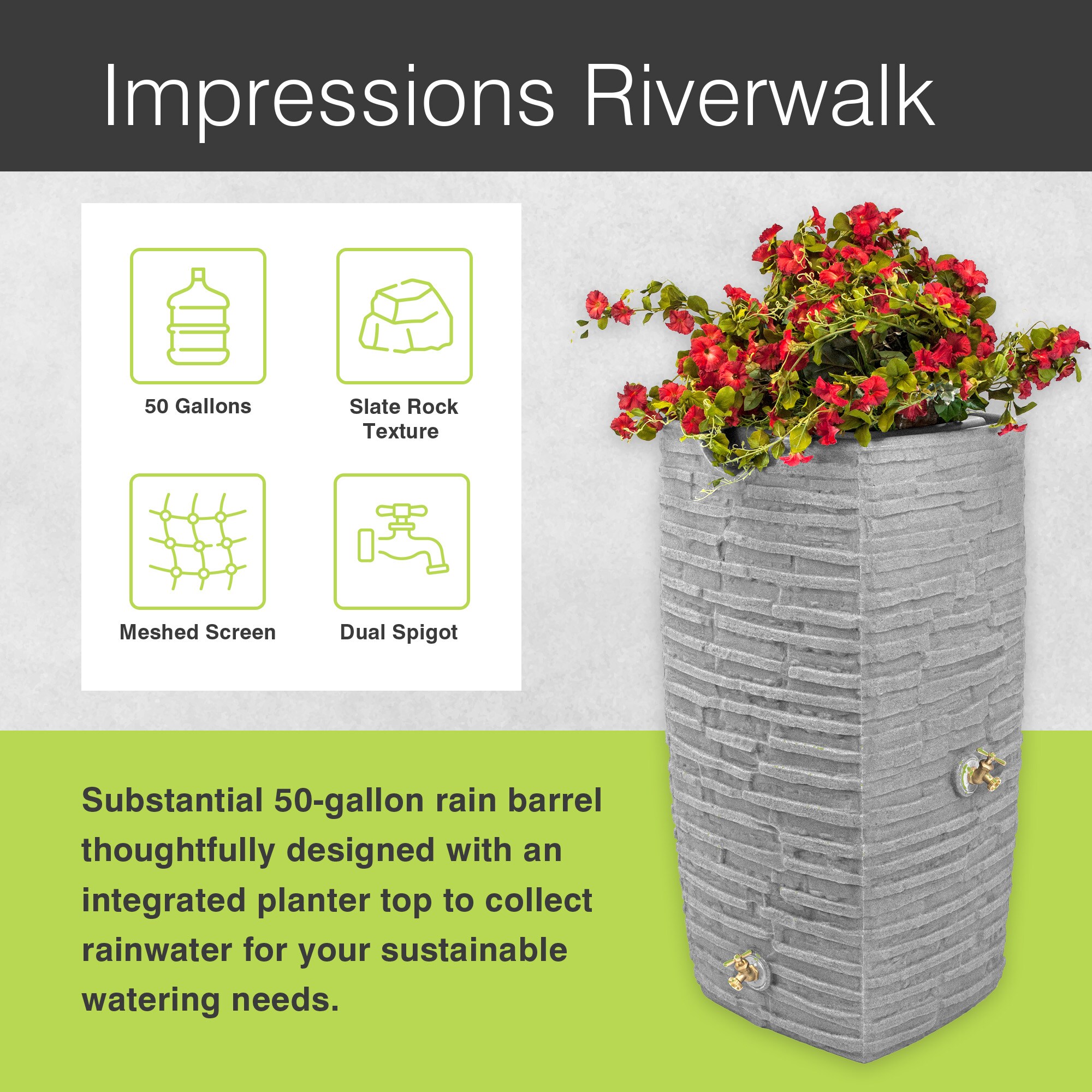 Good Ideas 324486 Rain-Barrels - View #2