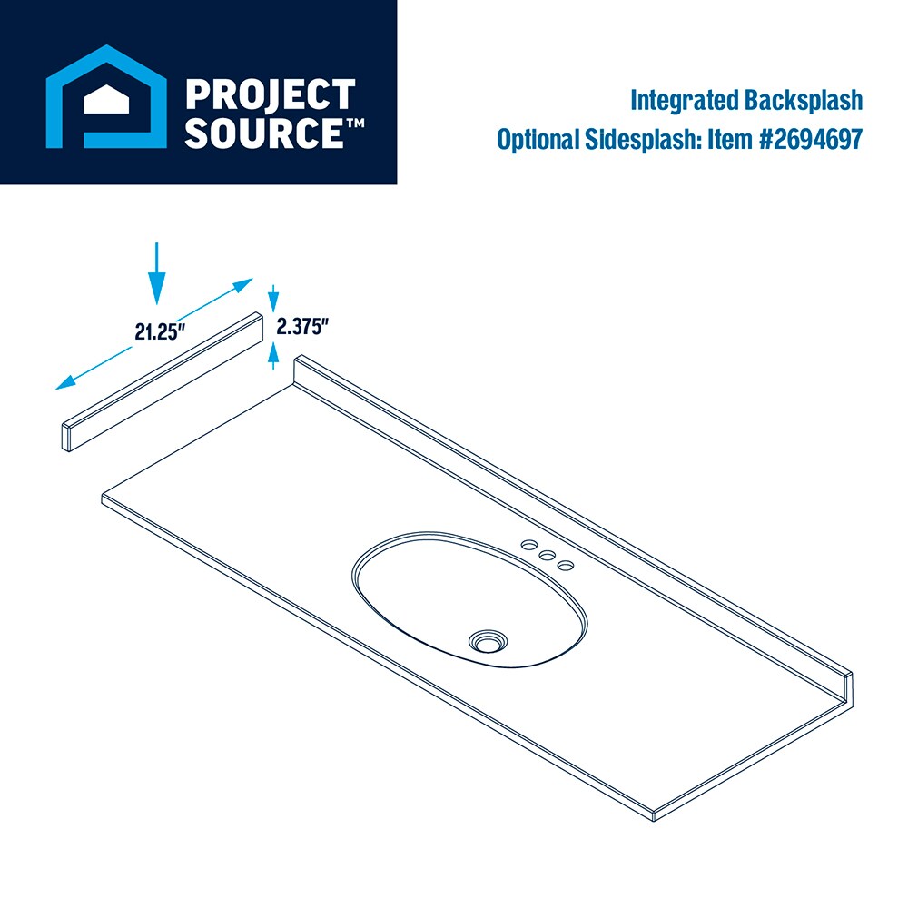 Project Source MP261-3 Vanity-Tops - View #6