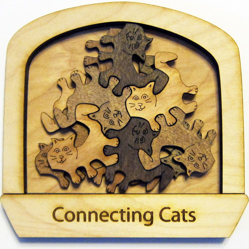 Palmetto Puzzle Works PLM013  CC Difficulty Easy Level Connecting Cats Puzzle
