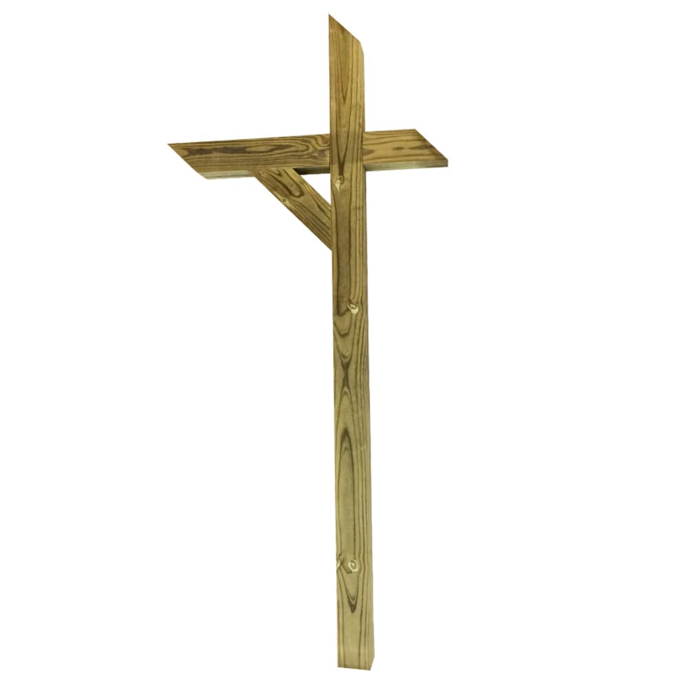 Severe Weather MBST40N 4 x 4 Brown Wood Slope Mount Mailbox Post