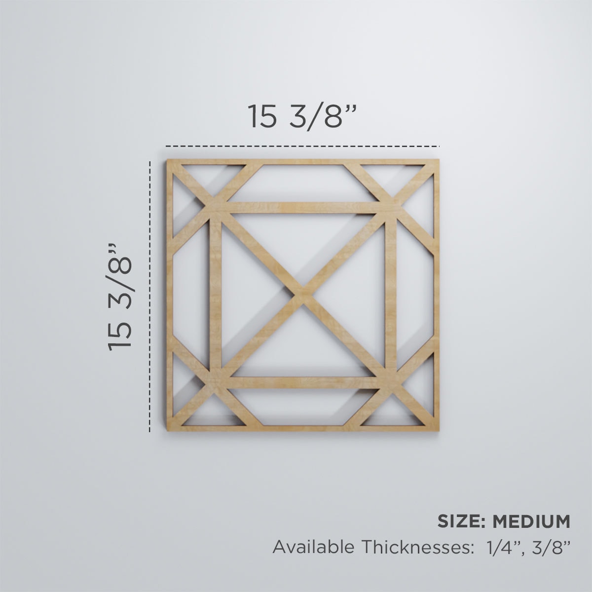 Ekena Millwork WALW16X16X0375BUXWA Wall-Panels - View #3