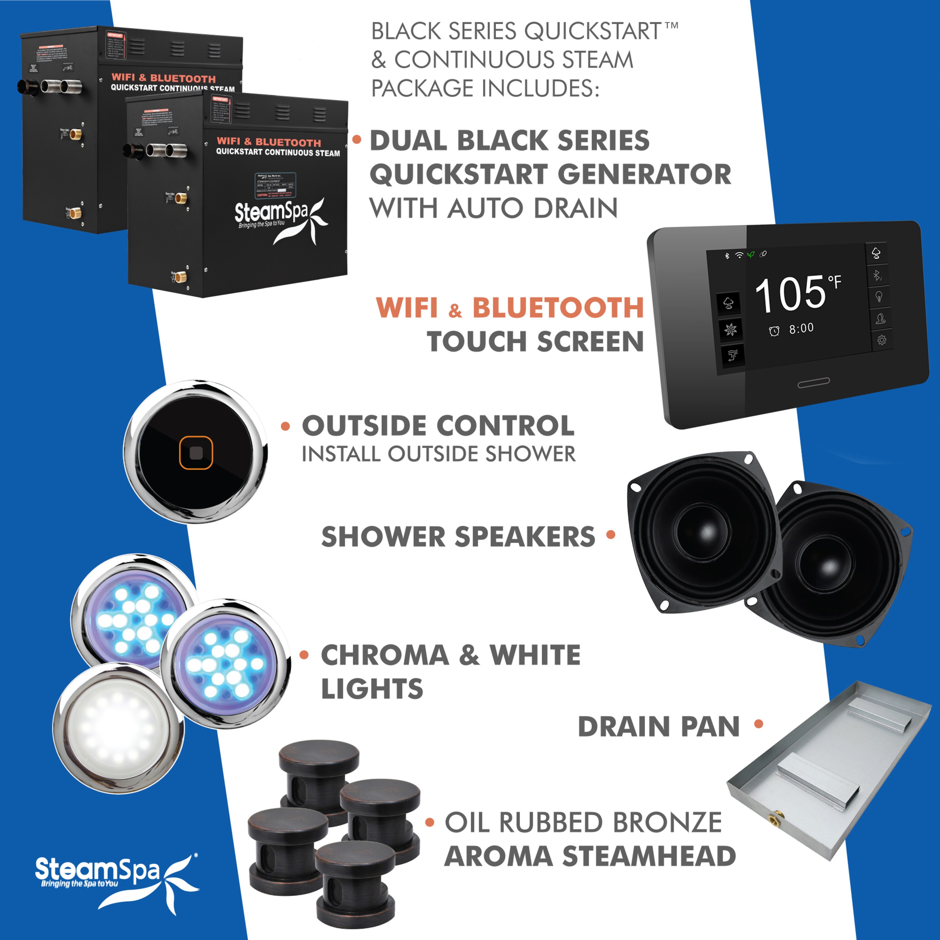 SteamSpa BKT2100ORB-ADP Steam-Showers - View #11