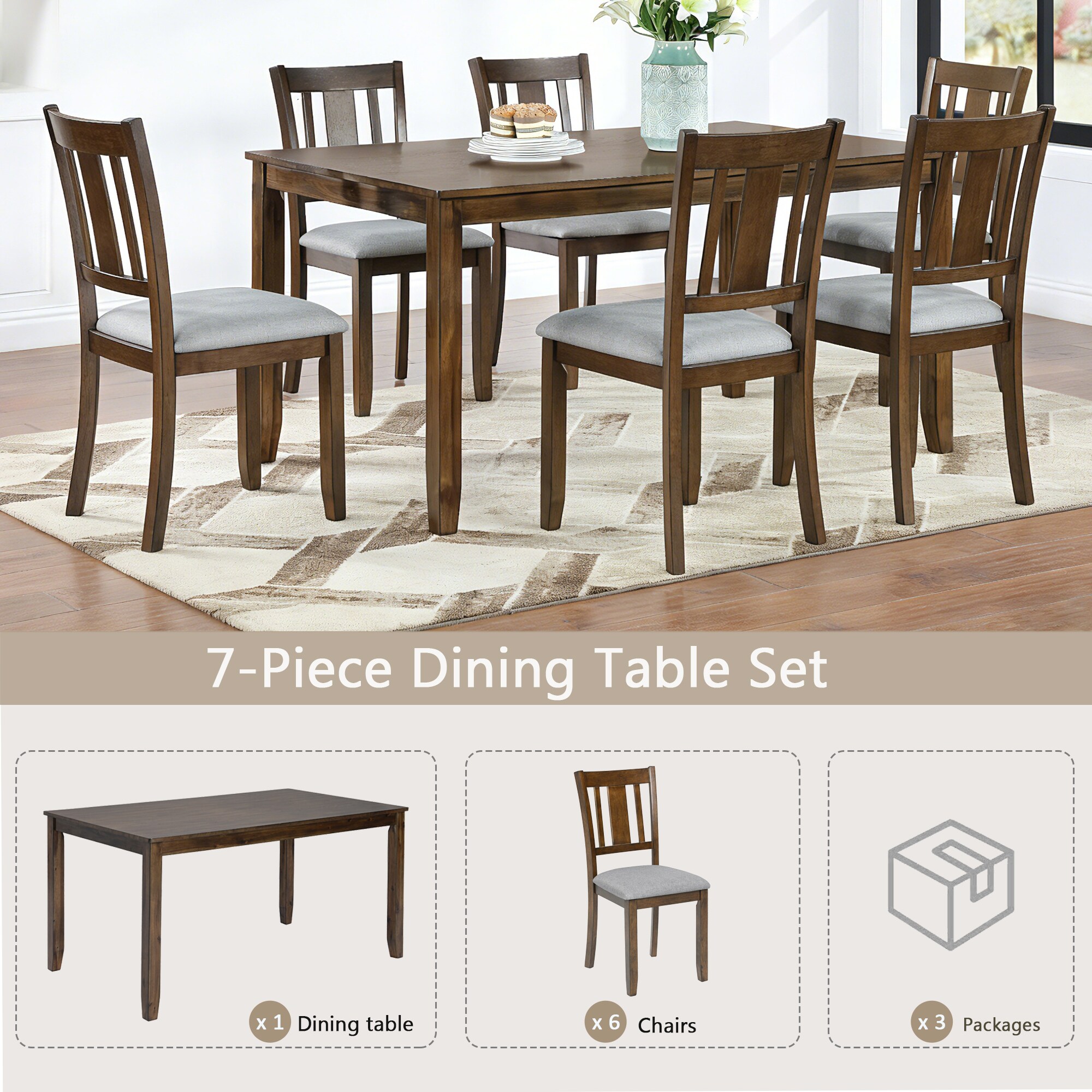 Clihome CL-ST1-BK703GN Dining-Sets - View #4