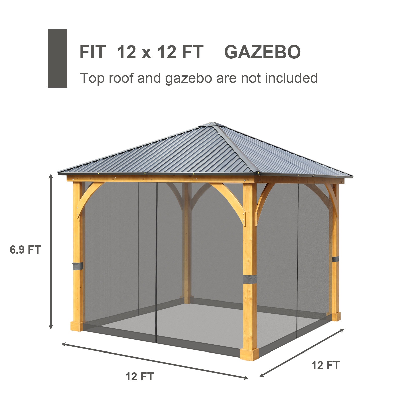 Aoodor A004-PGYGY Gazebo-Parts-Accessories - View #2
