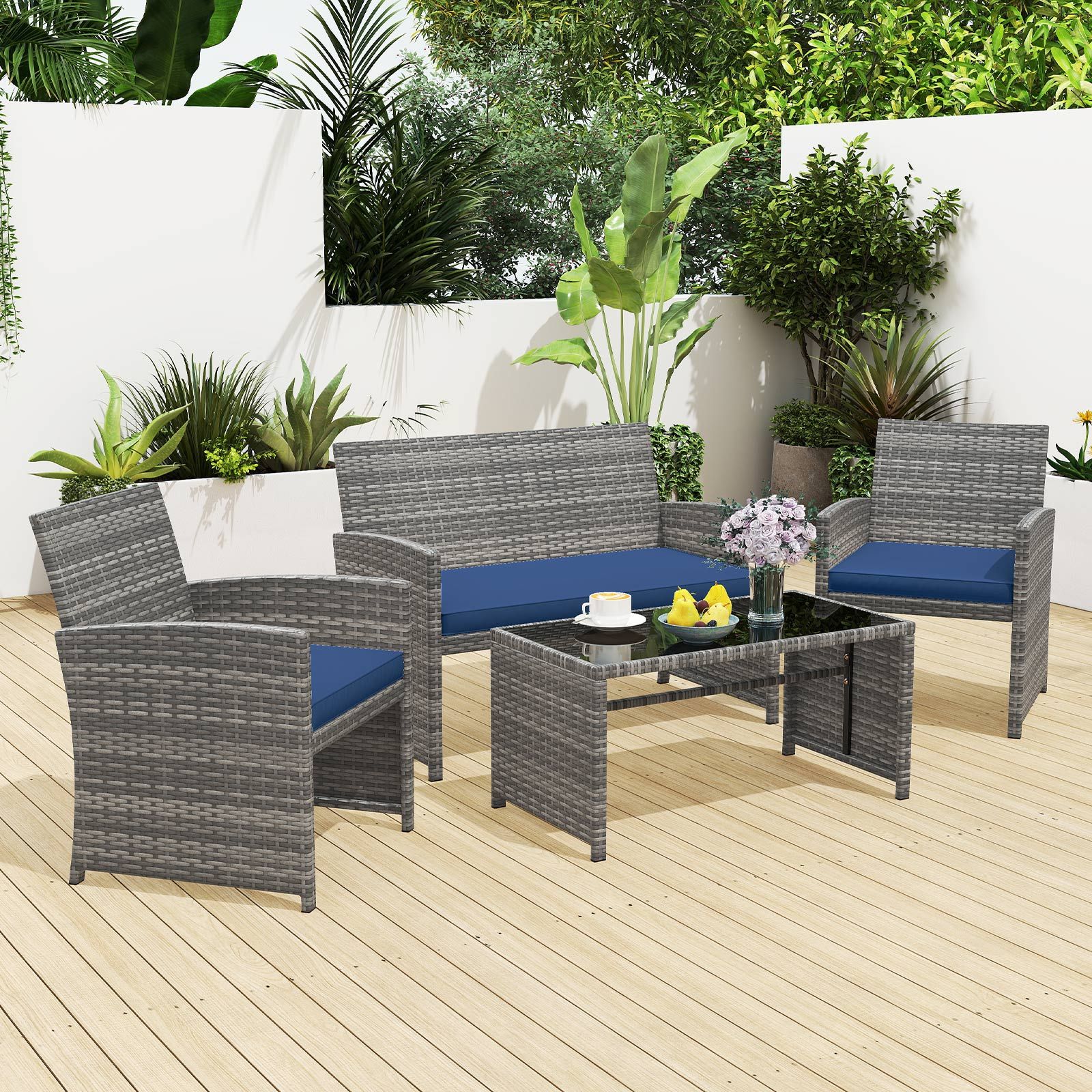 Slickblue D-CO-YN93747WH Patio-Conversation-Sets - View #2