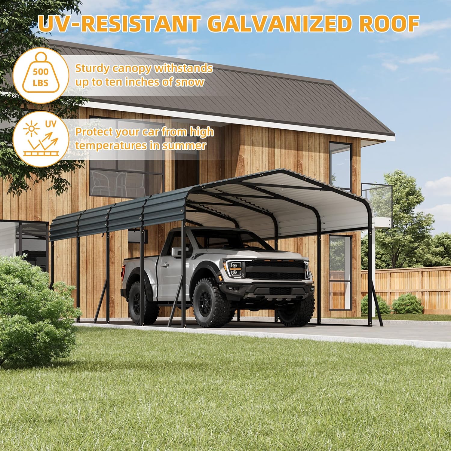 IdealHouse JOEY-XZYTAS19BVD0 Carport-Covers - View #4