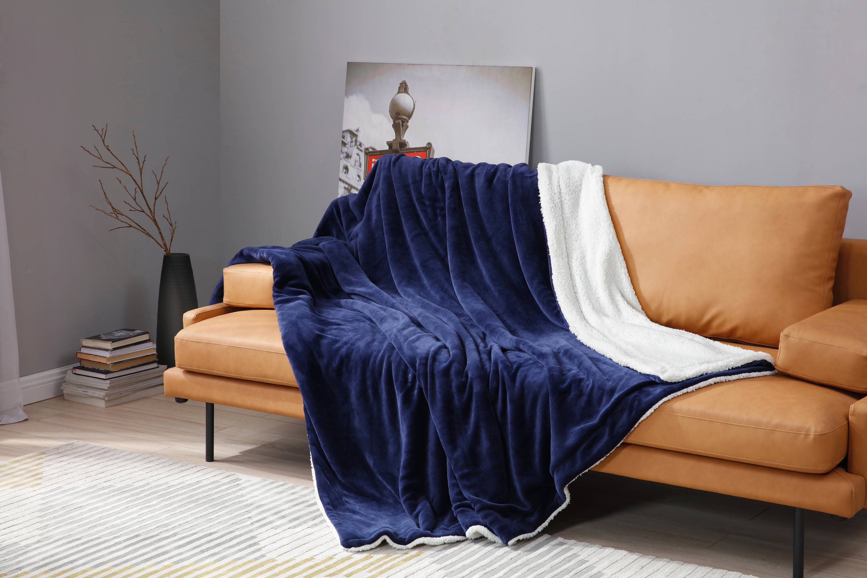 LBaiet 9178-FQ NAVY Blankets-And-Throws - View #5