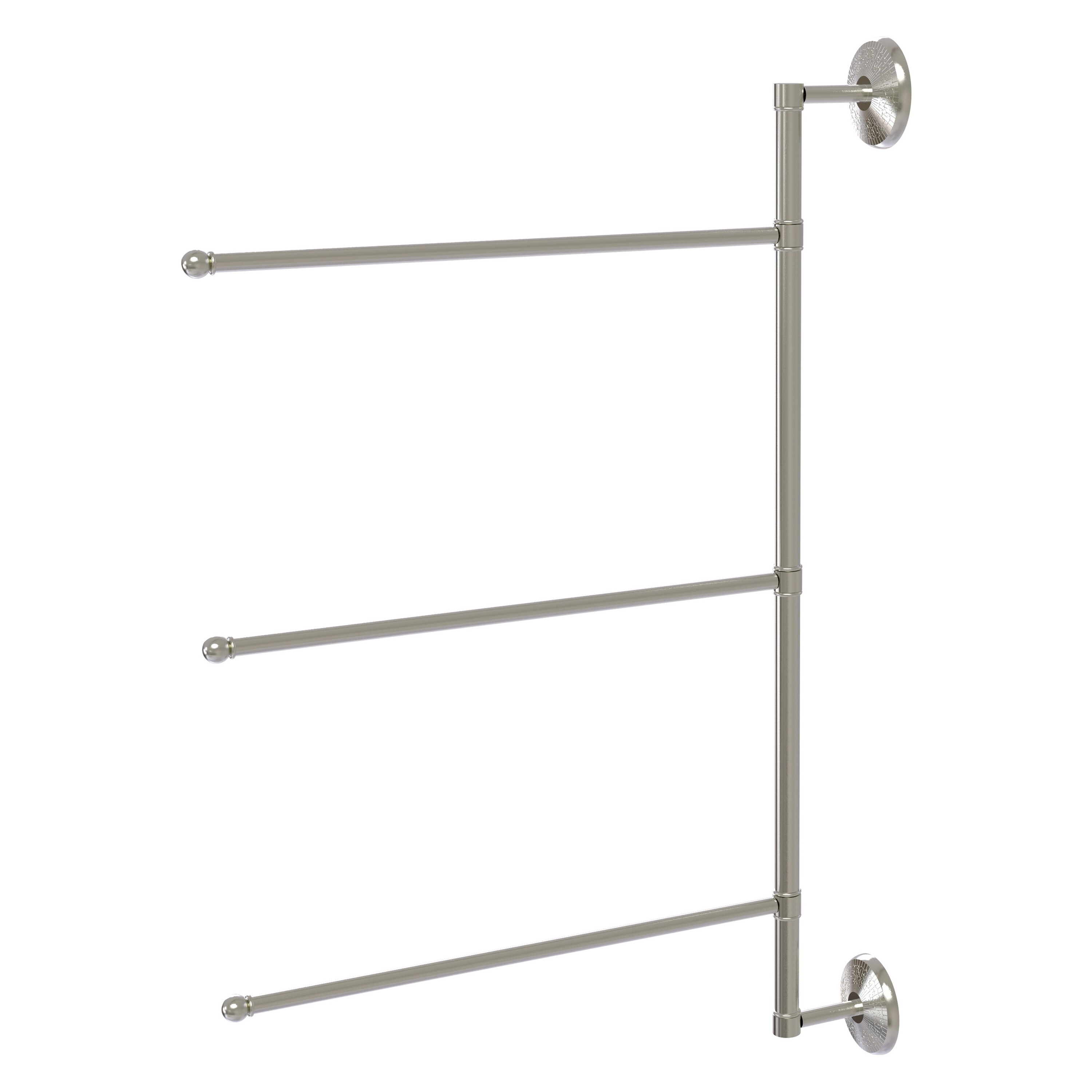Allied Brass PMC-27/3/16/28-SN Prestige Monte Carlo 28-in Satin Nickel Wall mount Single Towel Bar